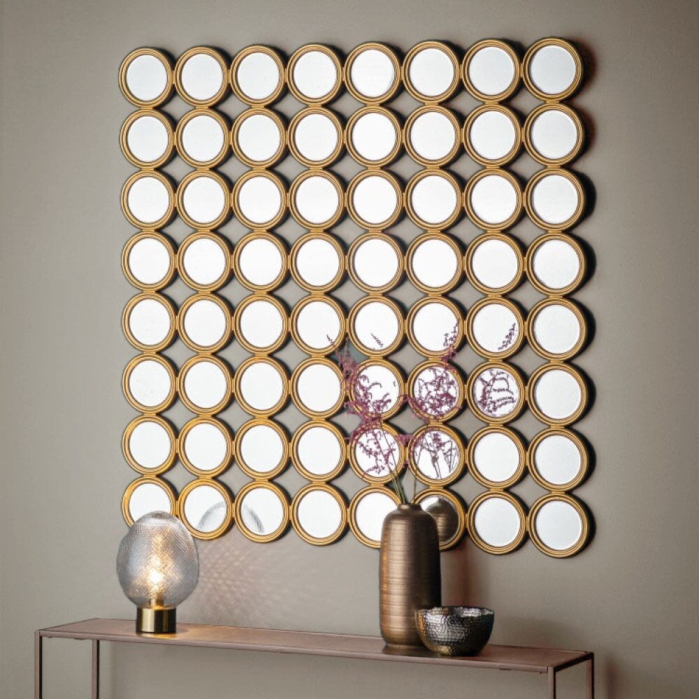 Ellington Gold Circles Large Wall Mirror