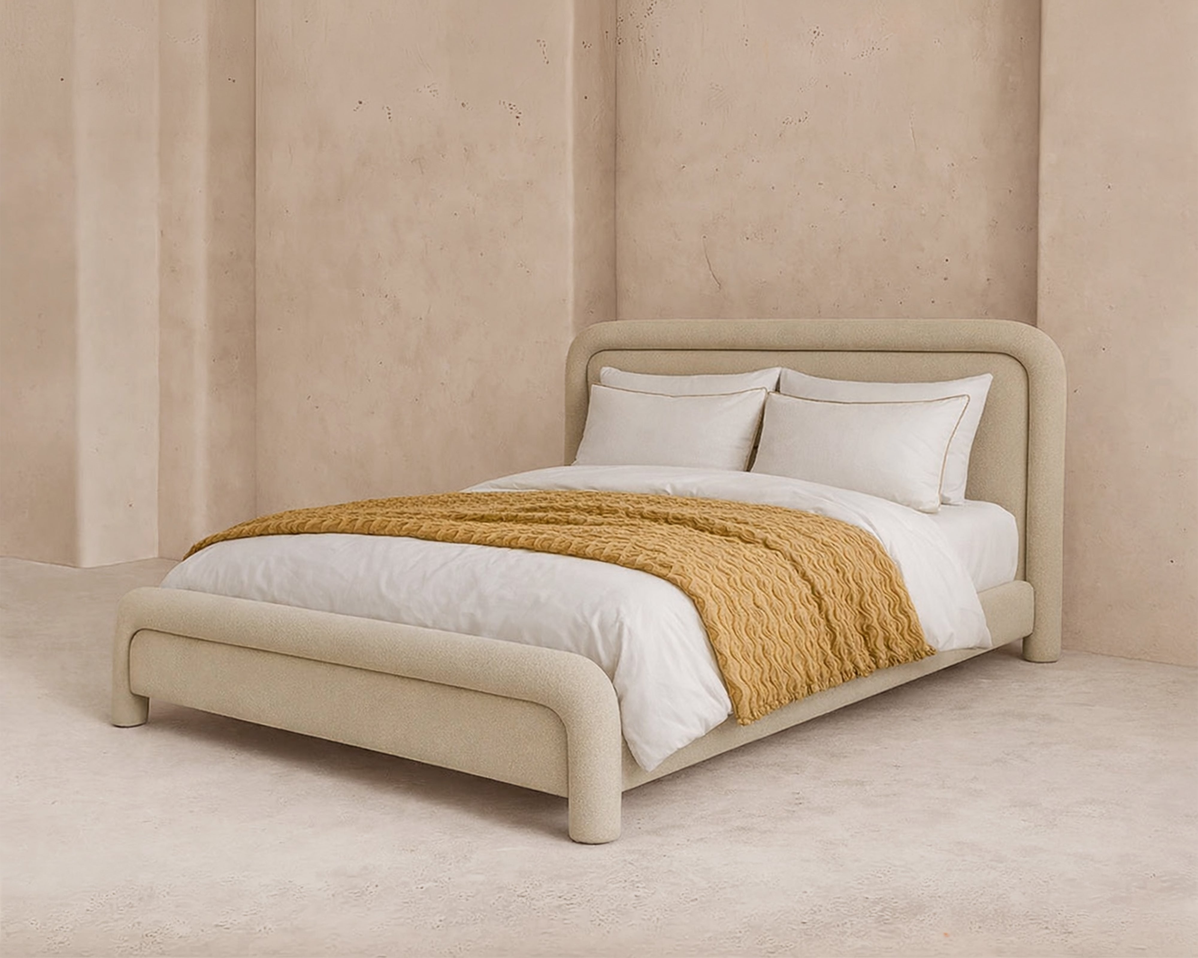 Bareta King Size Bed - Capella Sand