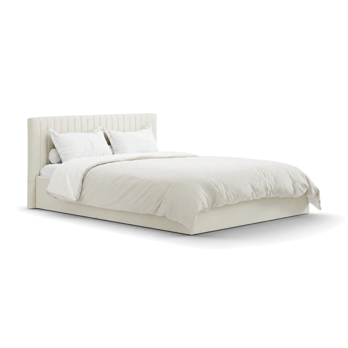 Berlin Milk Ottoman King Size Bed