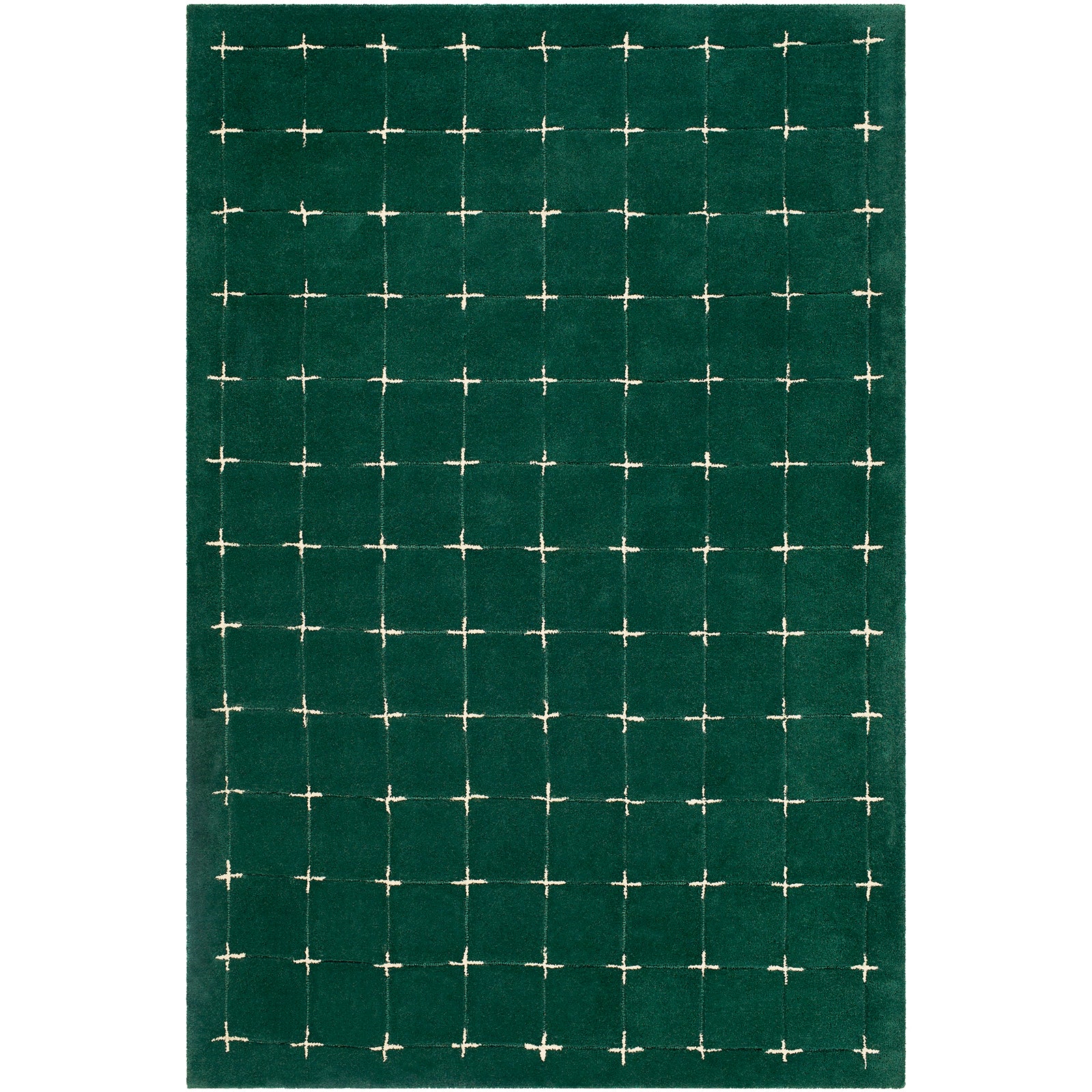 Brook Modern Wool Modern Green & Dark Green Rug 152x229cm - product image
