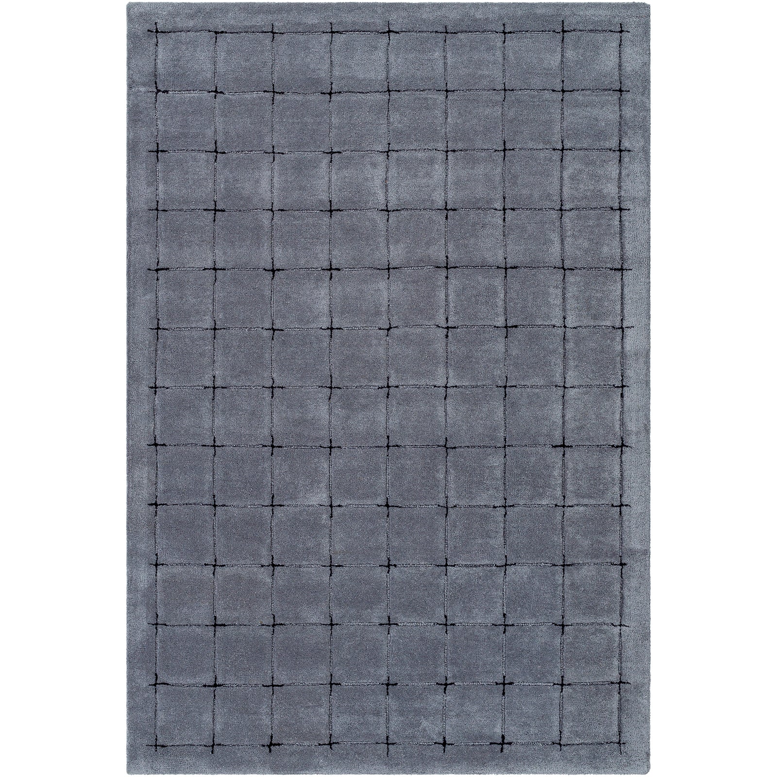 Brook Modern Wool Modern Grey & Charcoal Rug 152x229cm - product image