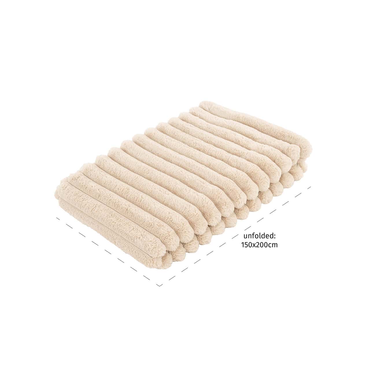 Furry blanket Cato (Sand)