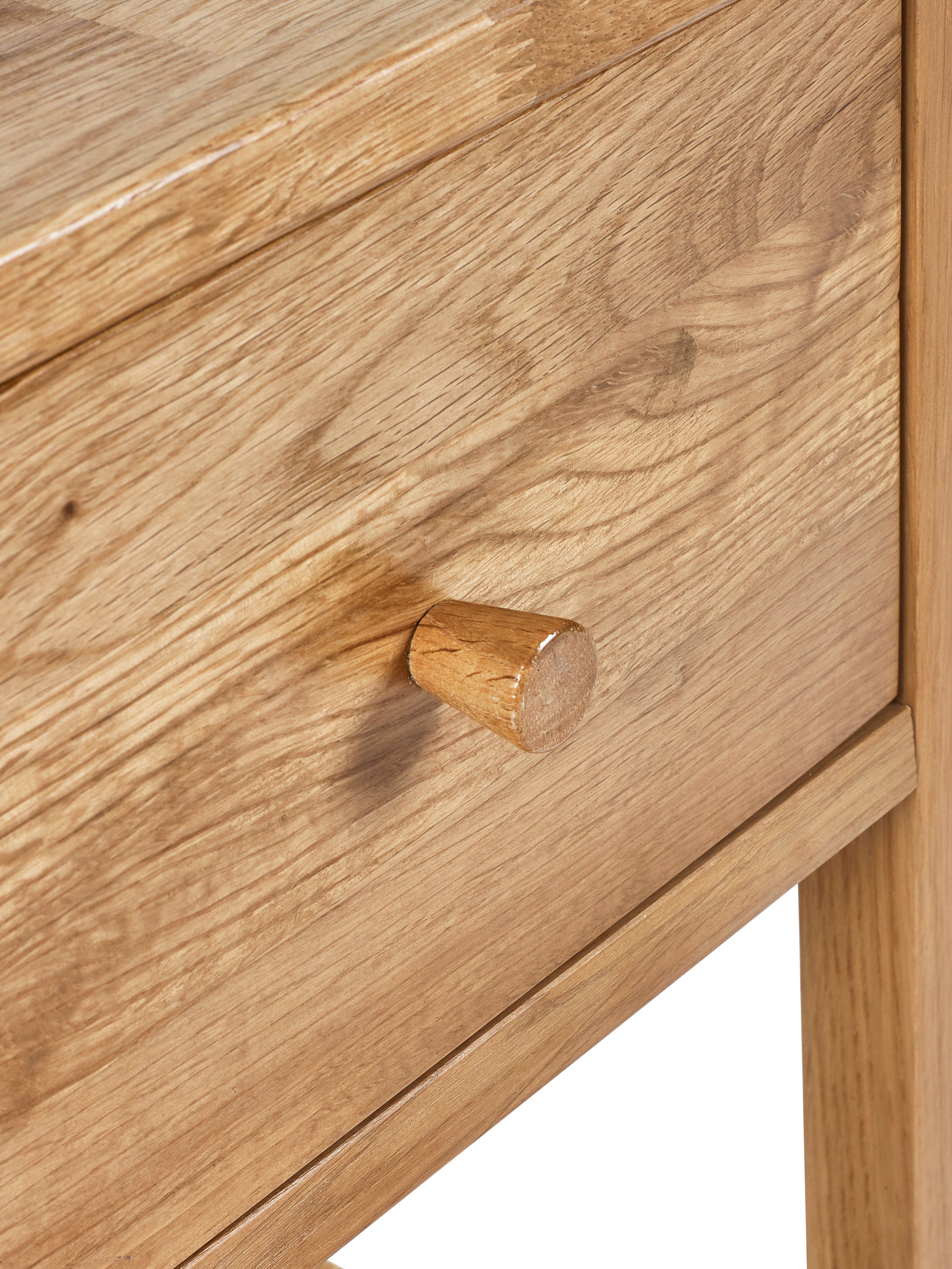 Osborne Solid Oak Wood Bedside Table | 1 Drawer