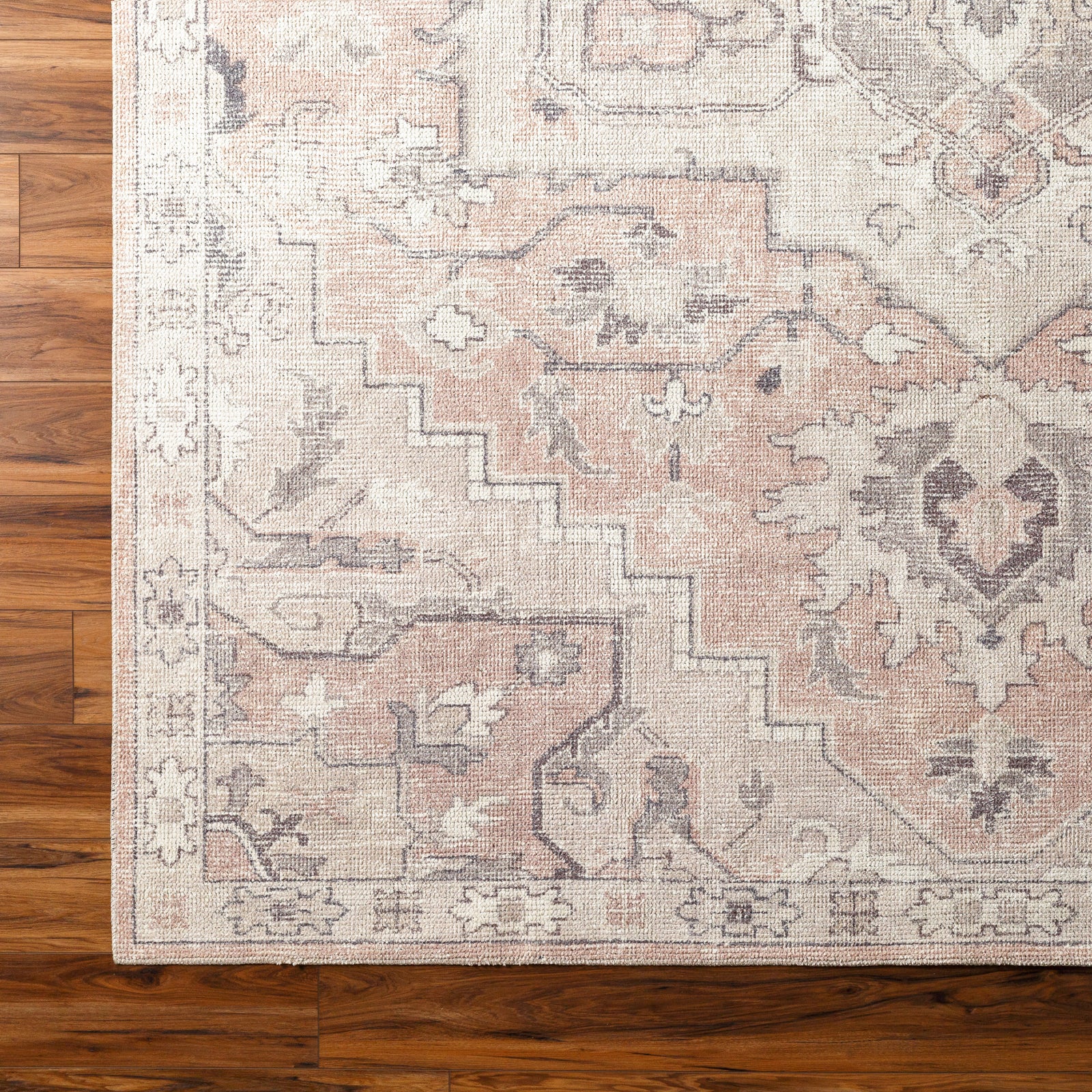 Elle Becki Owens Vintage Traditional Vintage Boho Beige & Tan Polyester Rug 200x275cm - colour swatch