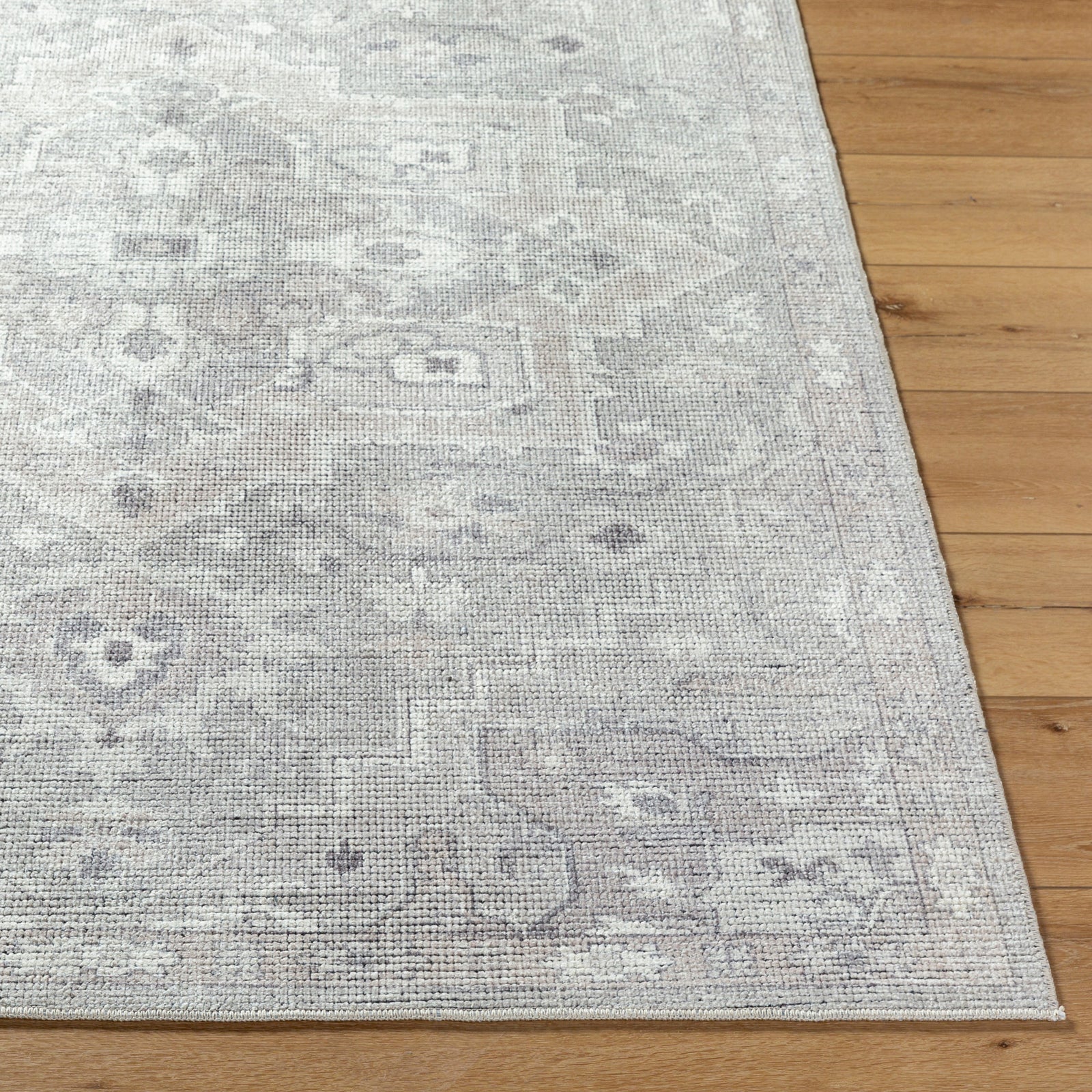 Elle Becki Owens Vintage Traditional Vintage Boho Brown & Sage Polyester Rug 200x275cm - reverse roll detail