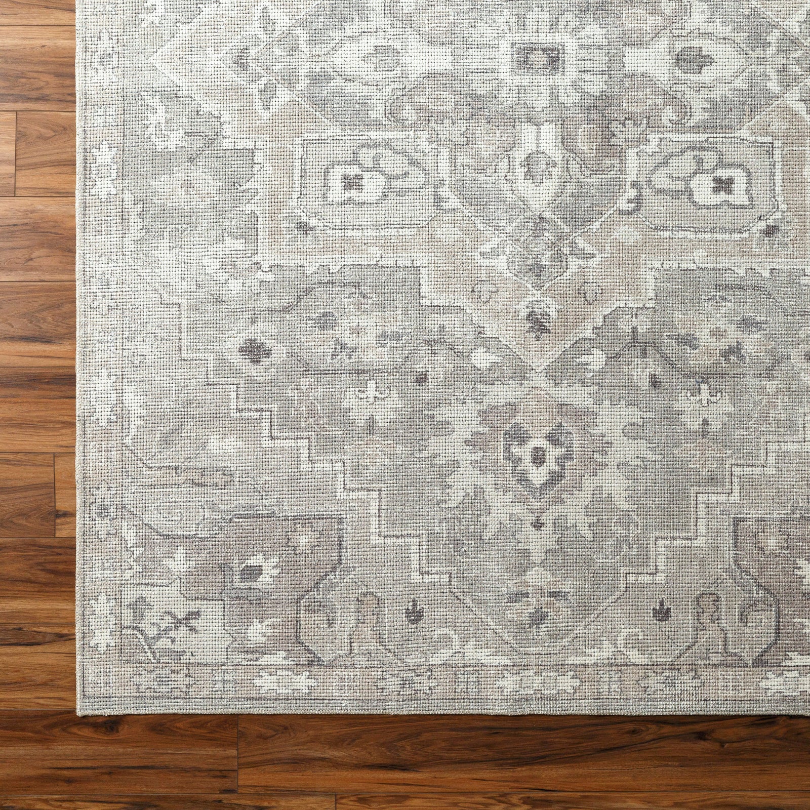 Elle Becki Owens Vintage Traditional Vintage Boho Brown & Sage Polyester Rug 200x275cm - colour swatch