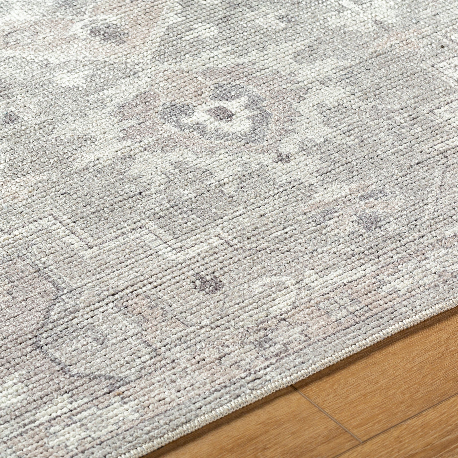Elle Becki Owens Vintage Traditional Vintage Boho Brown & Sage Polyester Rug 120x170cm - texture detail