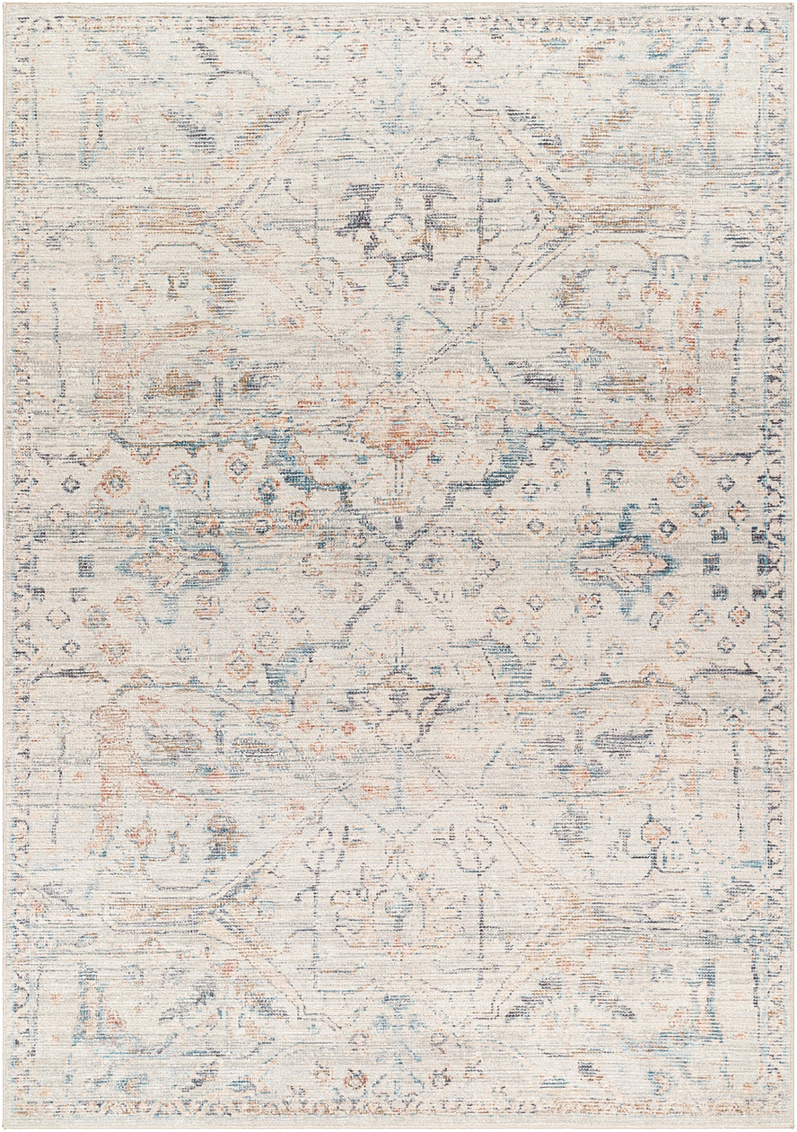 Marlene Becki Owens Vintage Traditional Vintage Boho Natural & Cream Polyester Rug 117x170cm - product image