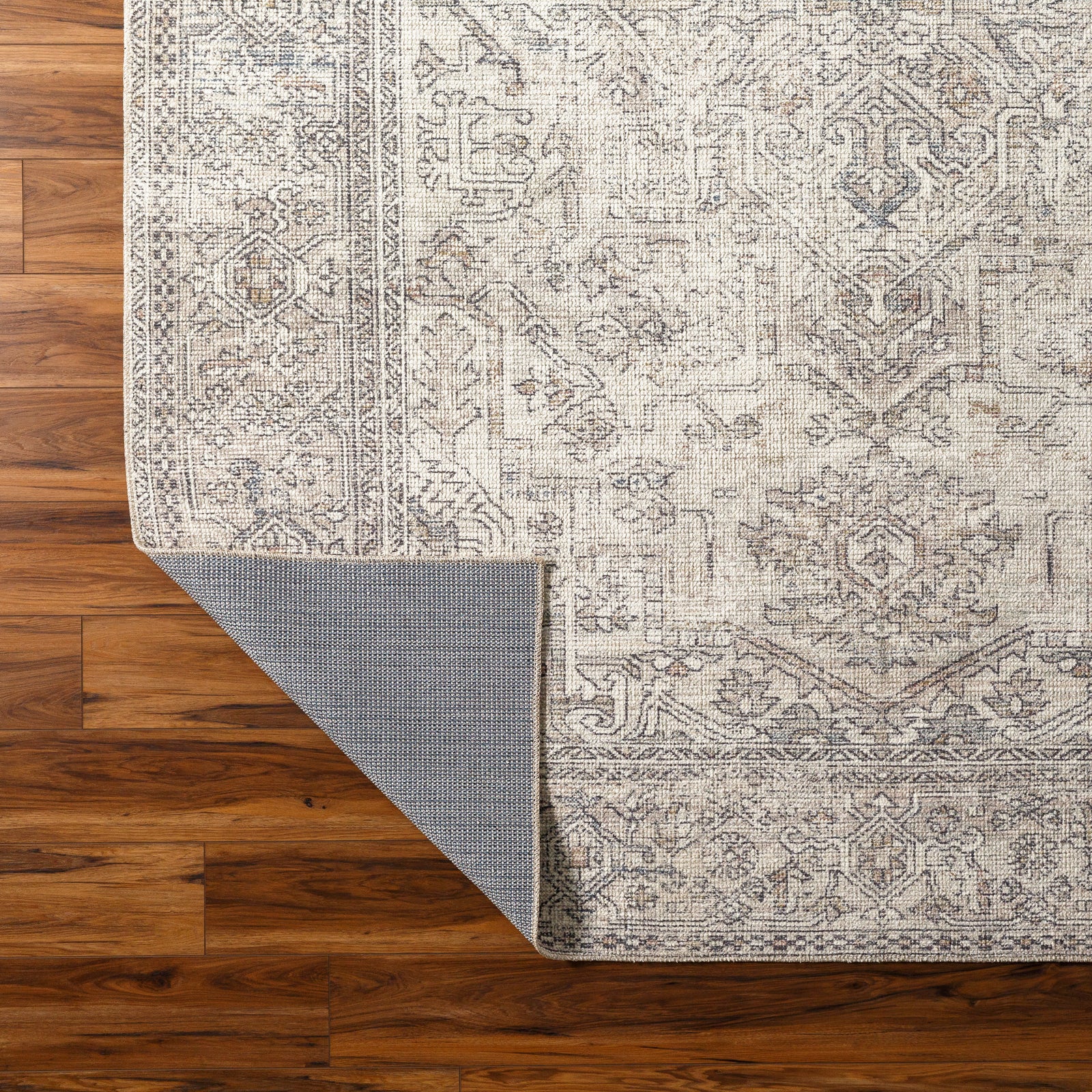 Margot Becki Owens Vintage Traditional Vintage Boho Blue & White Polyester Rug 160x213cm - texture detail