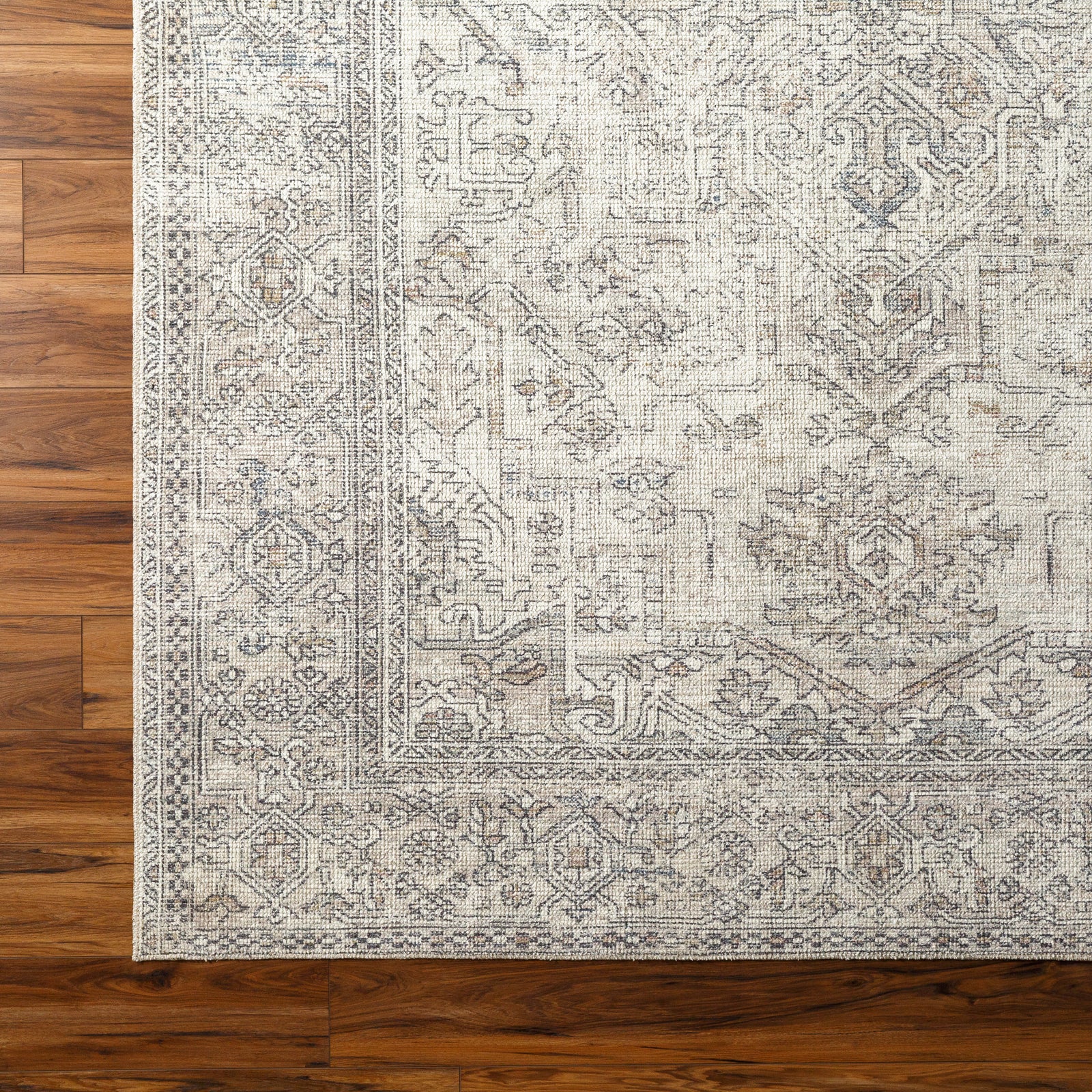 Margot Becki Owens Vintage Traditional Vintage Boho Blue & White Polyester Rug 200x275cm - colour swatch