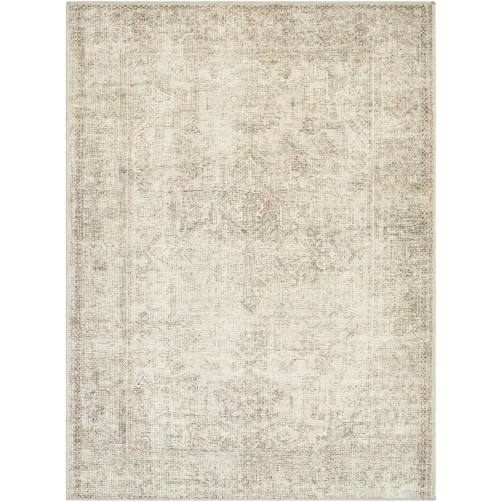 Margot Becki Owens Vintage Traditional Vintage Boho Green & Off White Polyester Rug 120x170cm - product image