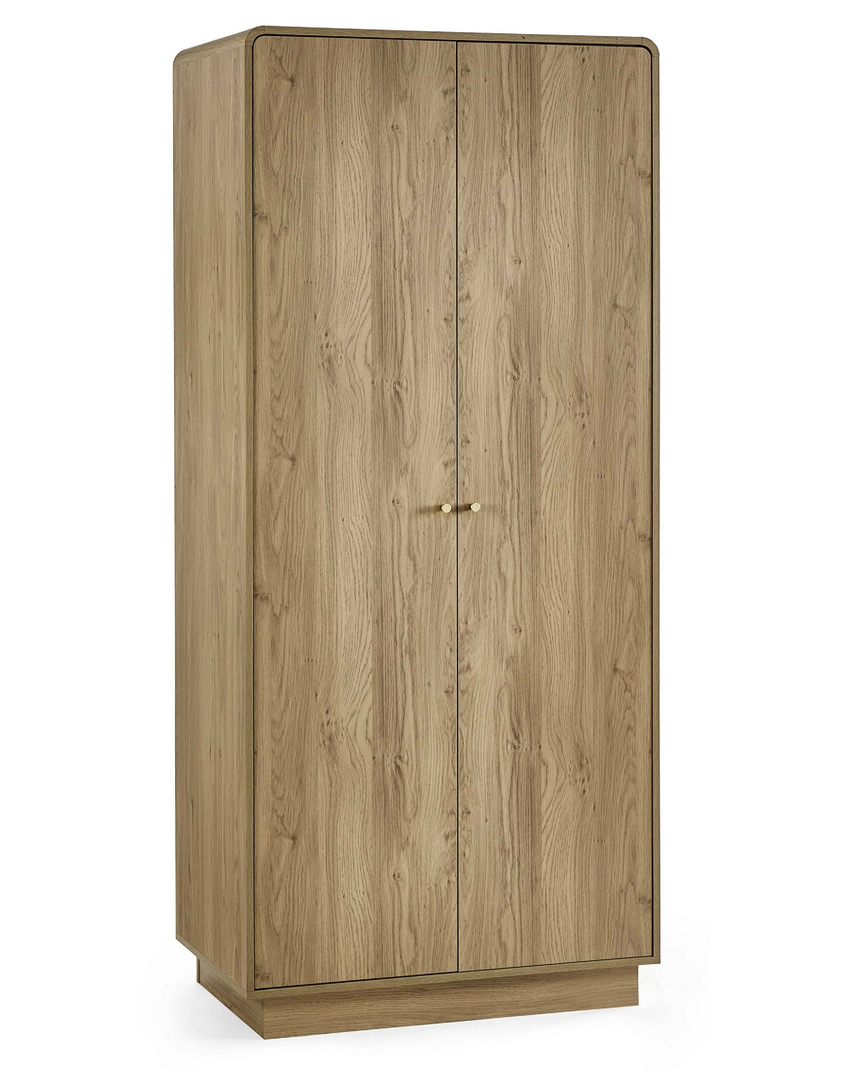Boswell Oak Wood Double Wardrobe