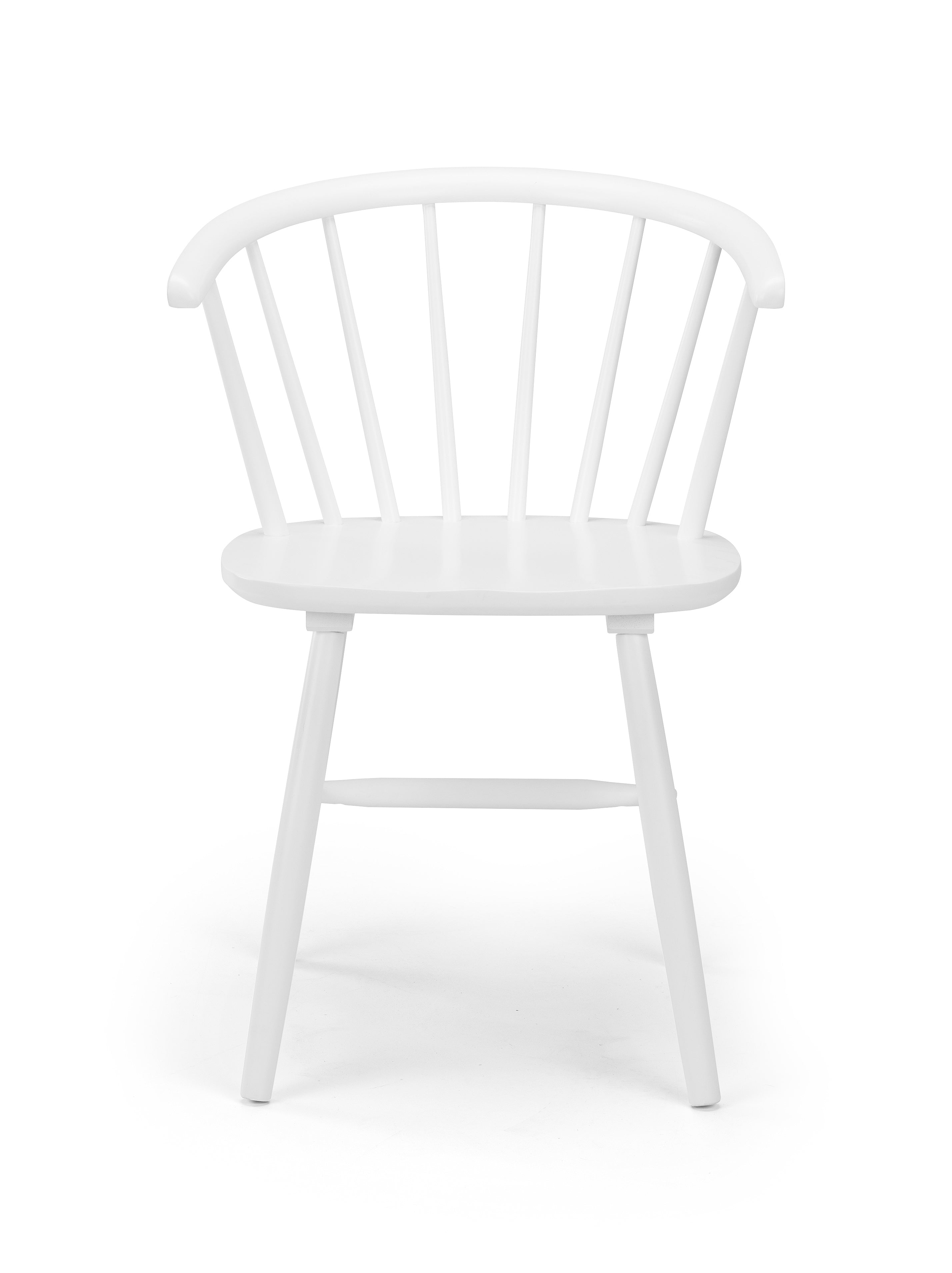 Adeline Scandi White Wood Dining Chair
