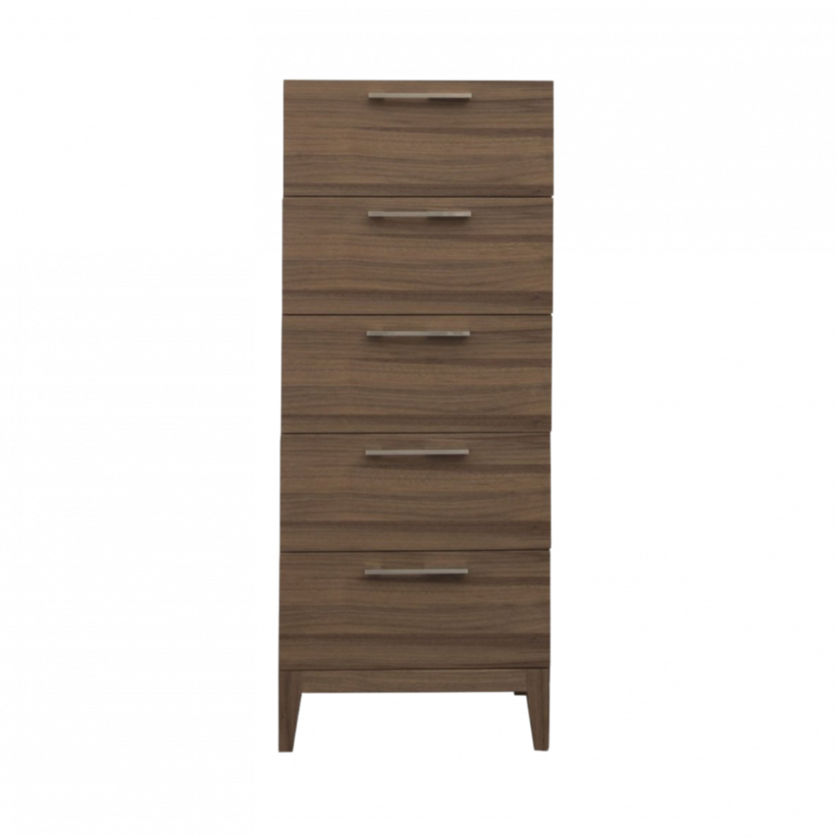 Calla Walnut Brown Wood Narrow Chest of Drawers