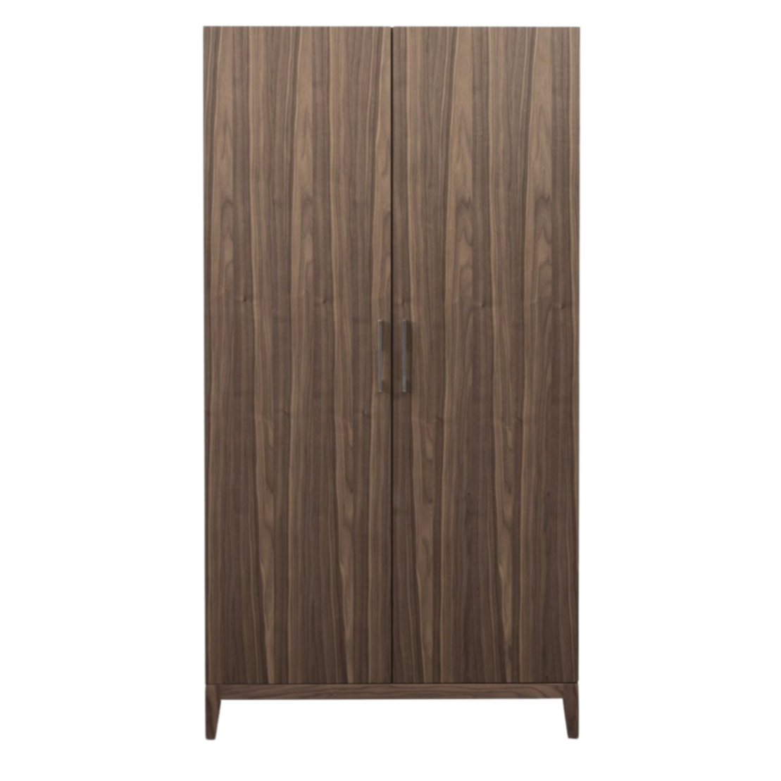 Calla Walnut Brown Wood Double Wardrobe