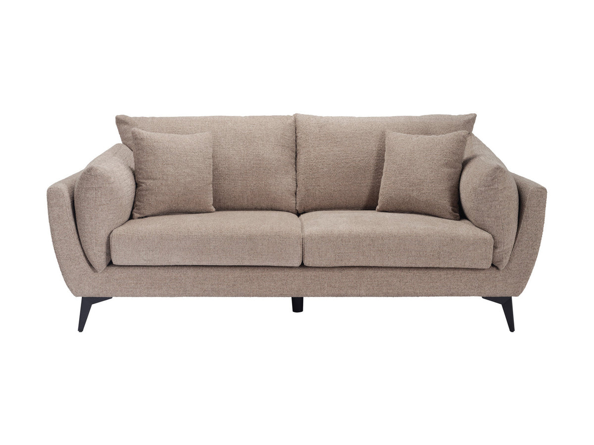 Carter Taupe 3 Seater Sofa