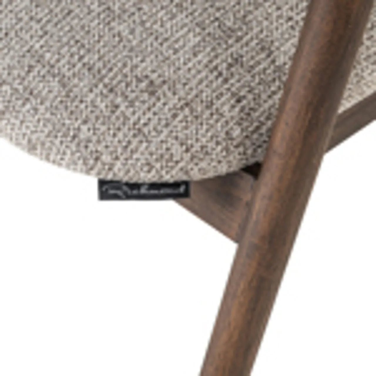 Richmond Interiors Mihara Mocca Brown Cuurved Dining Chair