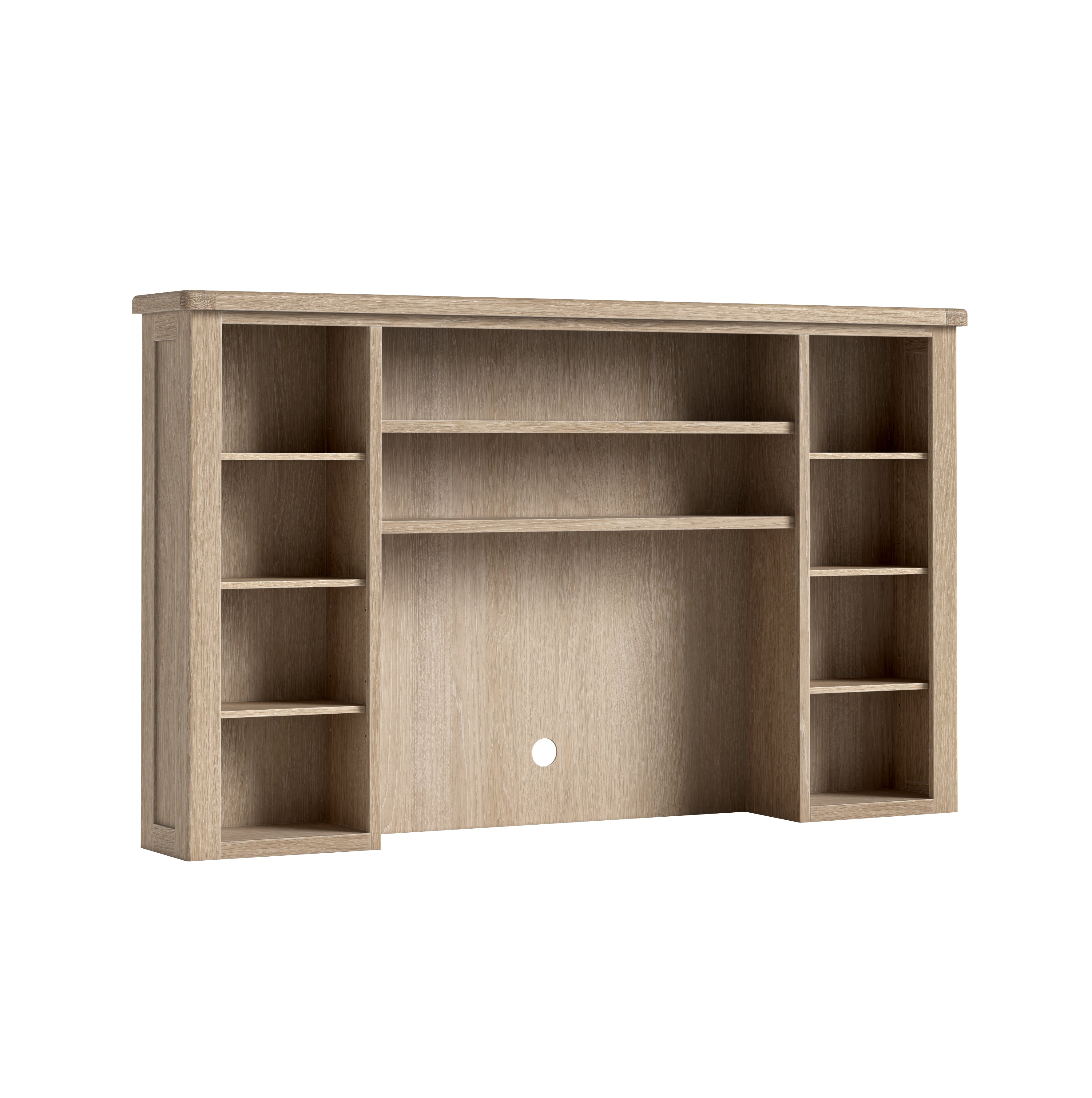 Jackson Whitewash Oak Wood 218cm Media Hutch