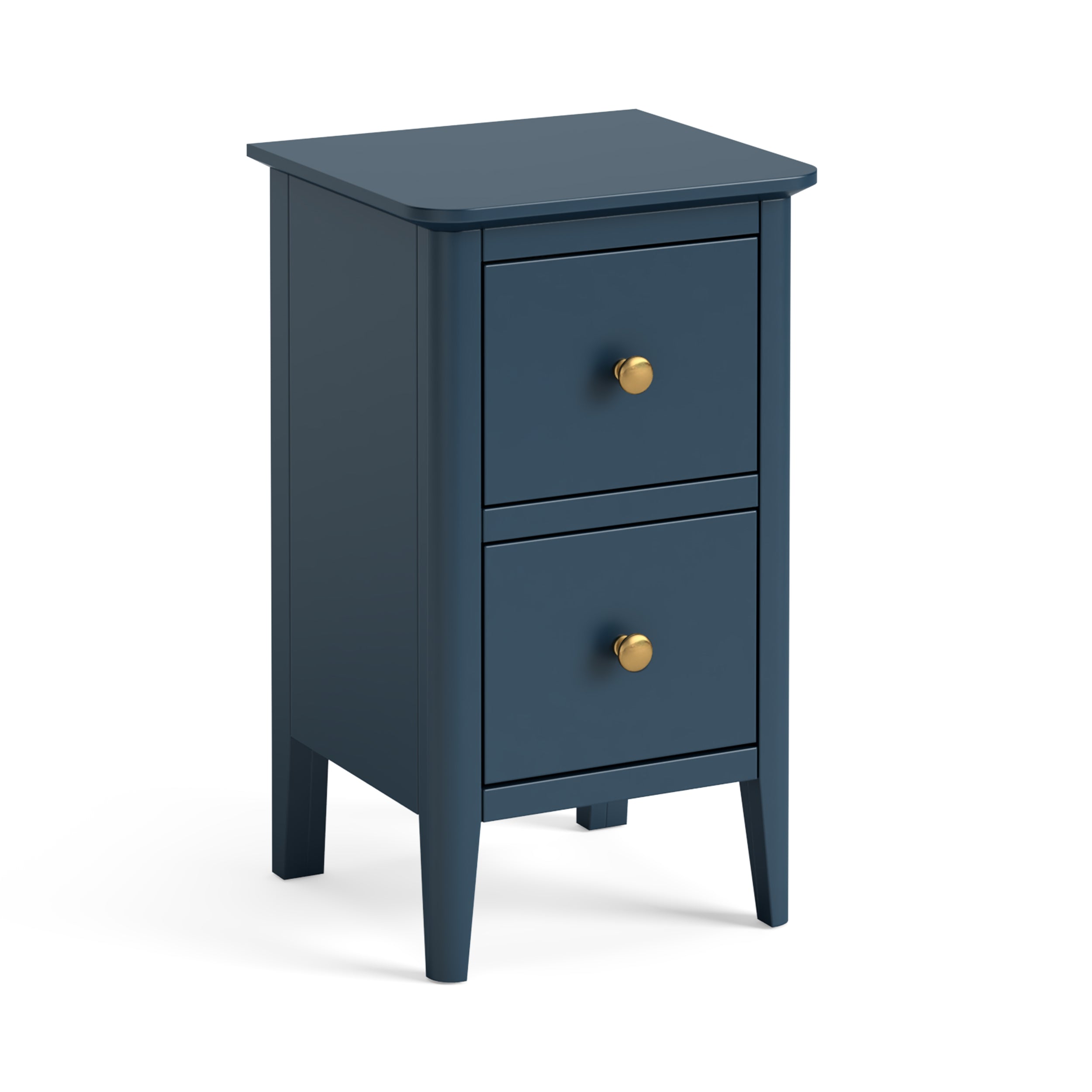 Harrogate Navy Narrow Bedside Table