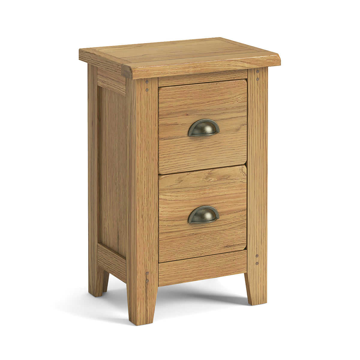 Burford Natural Oak Narrow Bedside Table