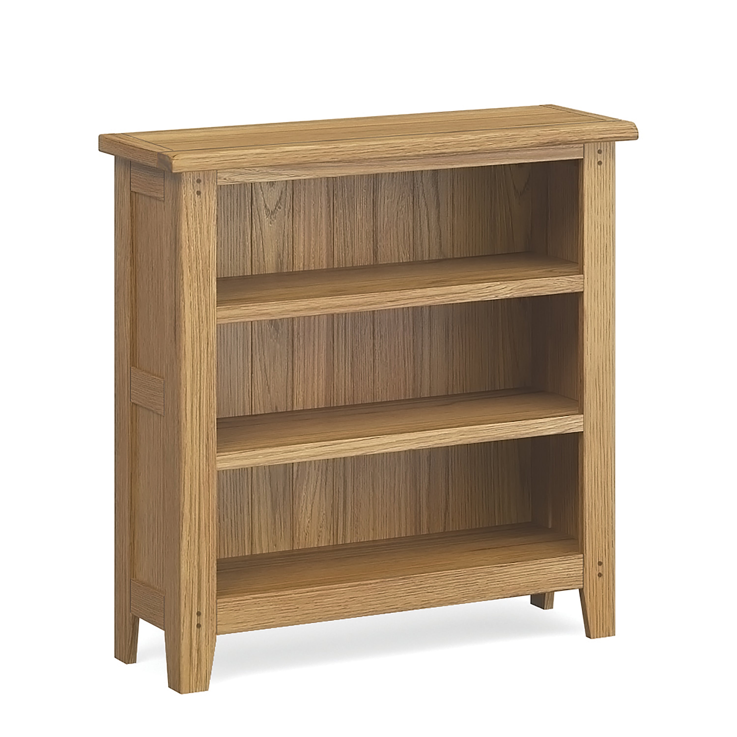 Burford Natural Oak Low Bookcase