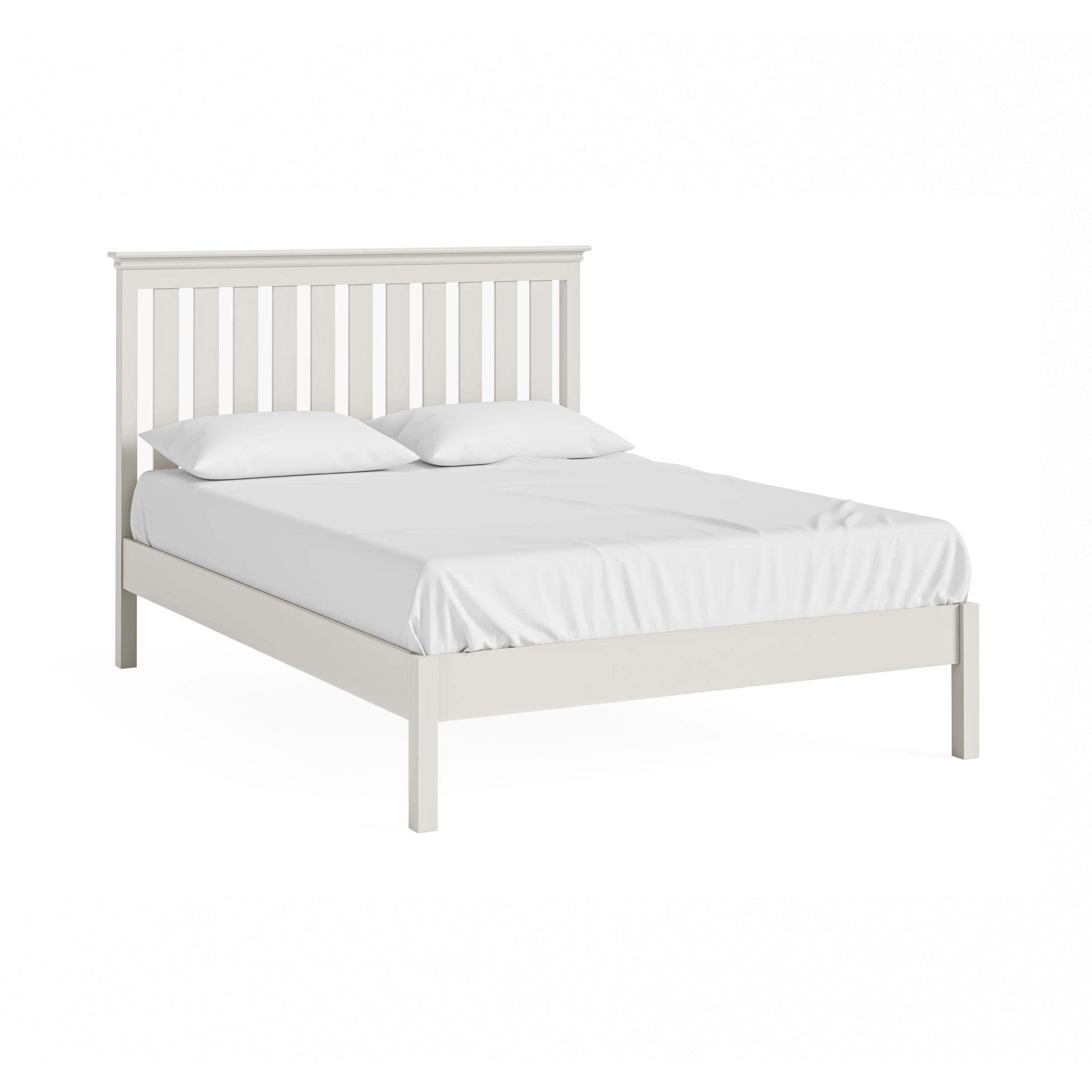 Bordeaux Cotton Painted Wood King Size Bed