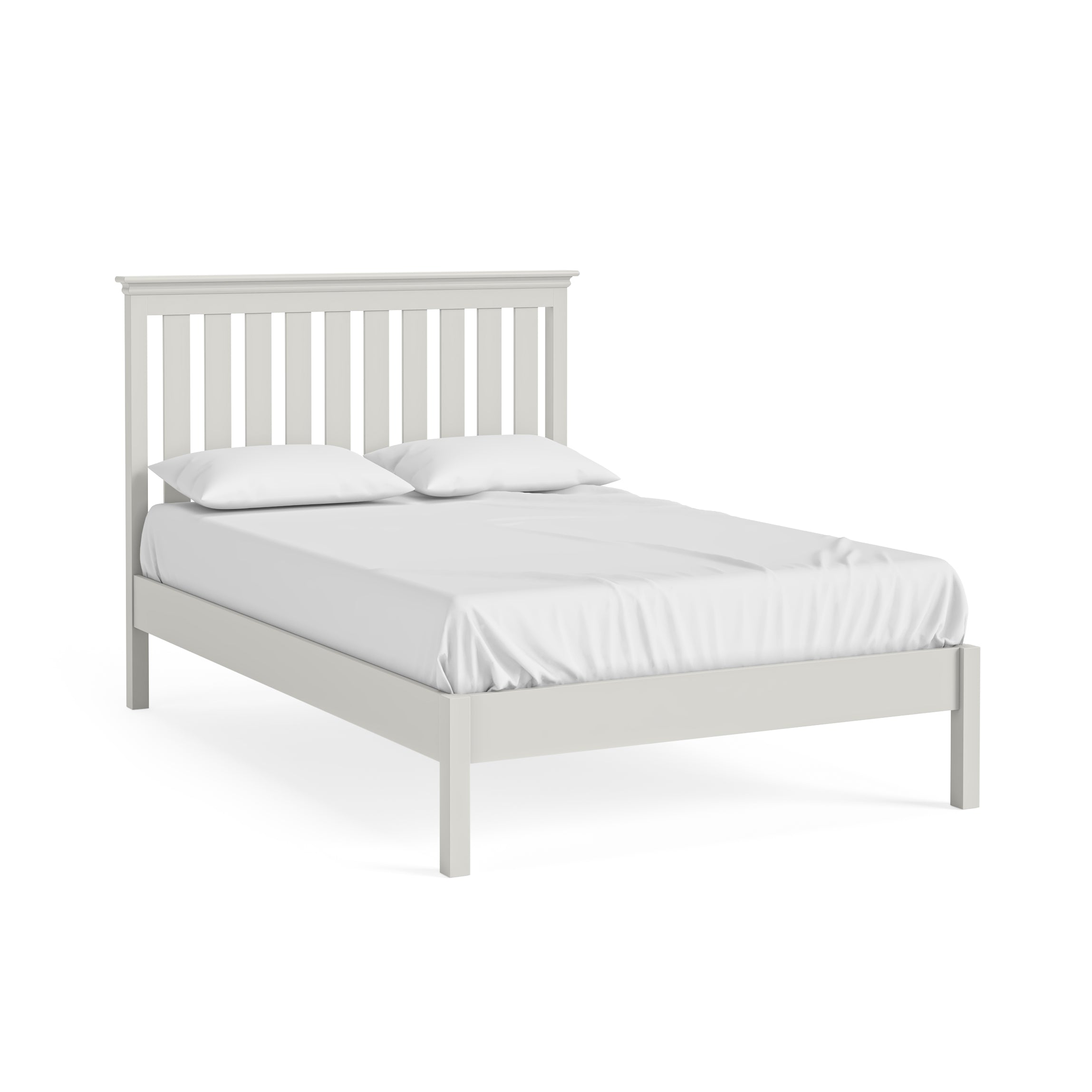 Bordeaux Cotton Painted Wood Double Bed