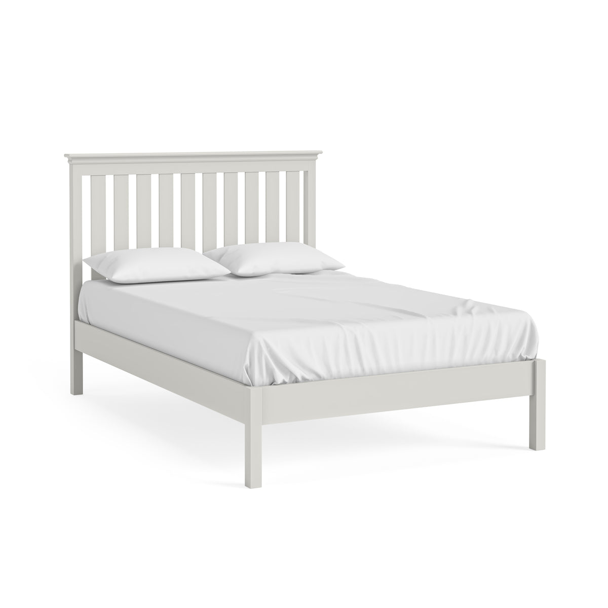 Bordeaux Cotton Painted Wood Double Bed
