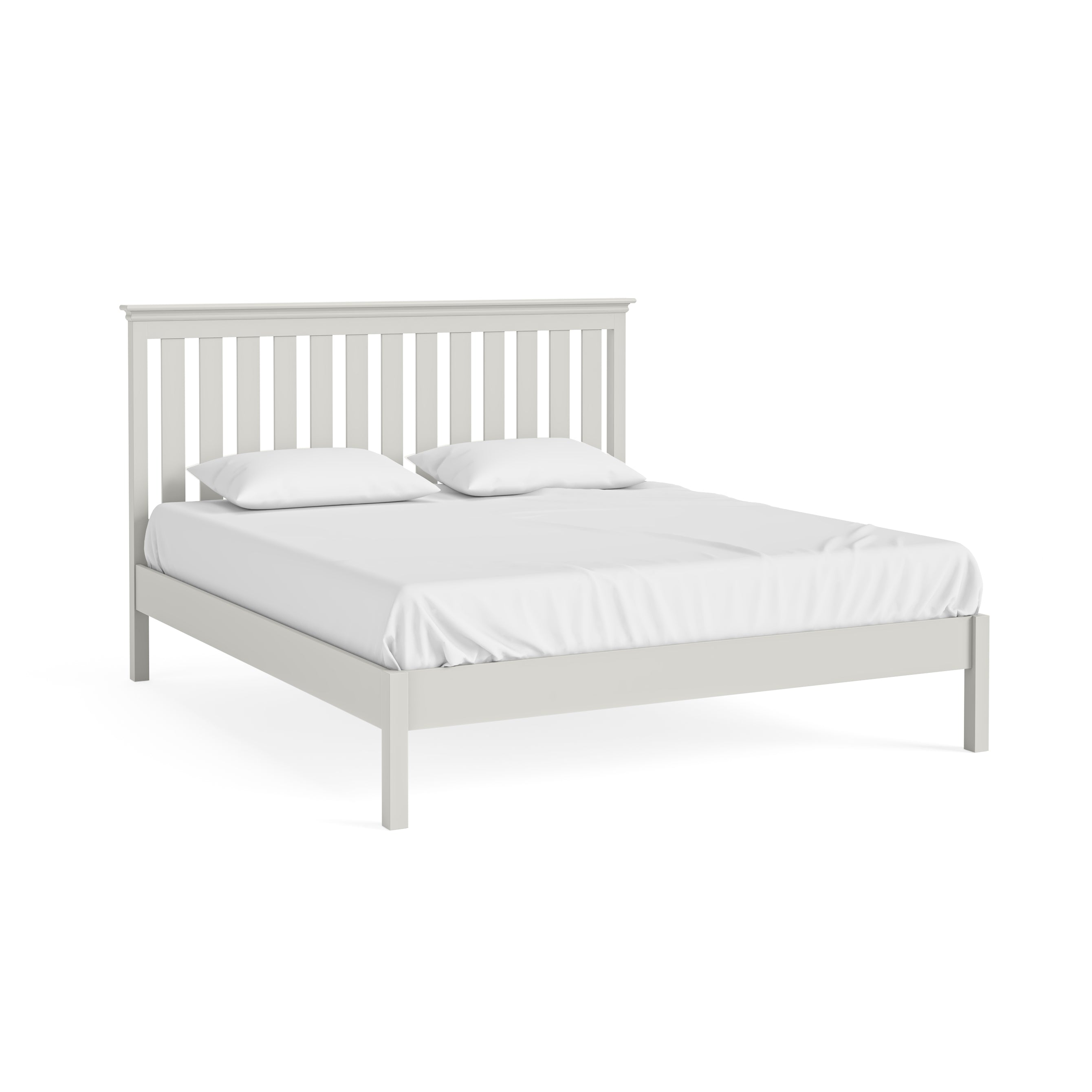 Bordeaux Cotton Painted Wood Super King Size Bed