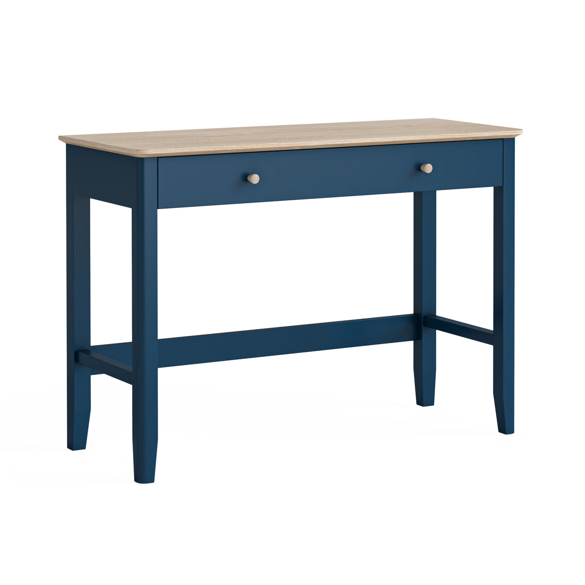 Marlow Navy Blue Painted Wood Home Office Desk
