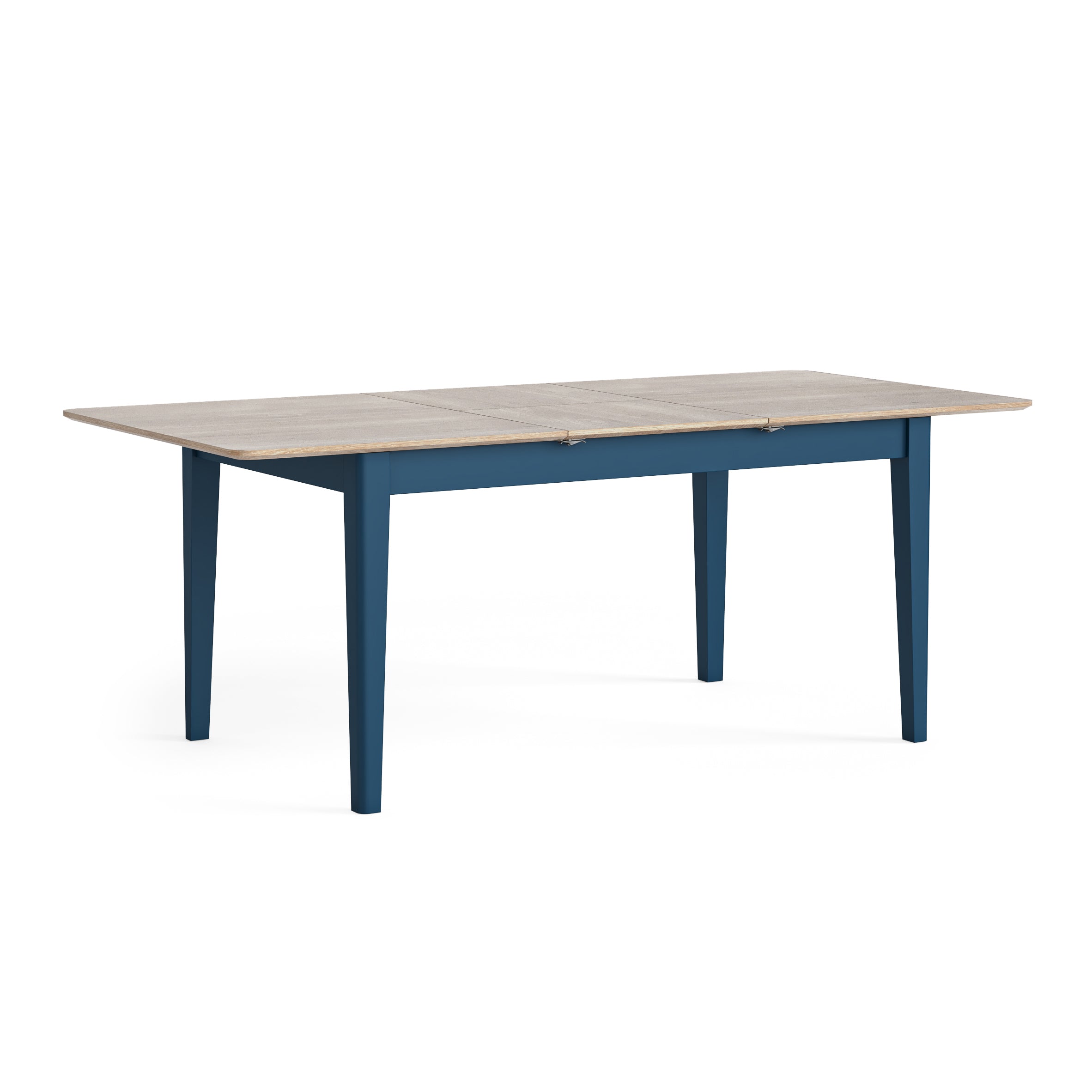 Marlow Navy Blue Painted Wood Rectangular Extending 150–200cm Dining Table