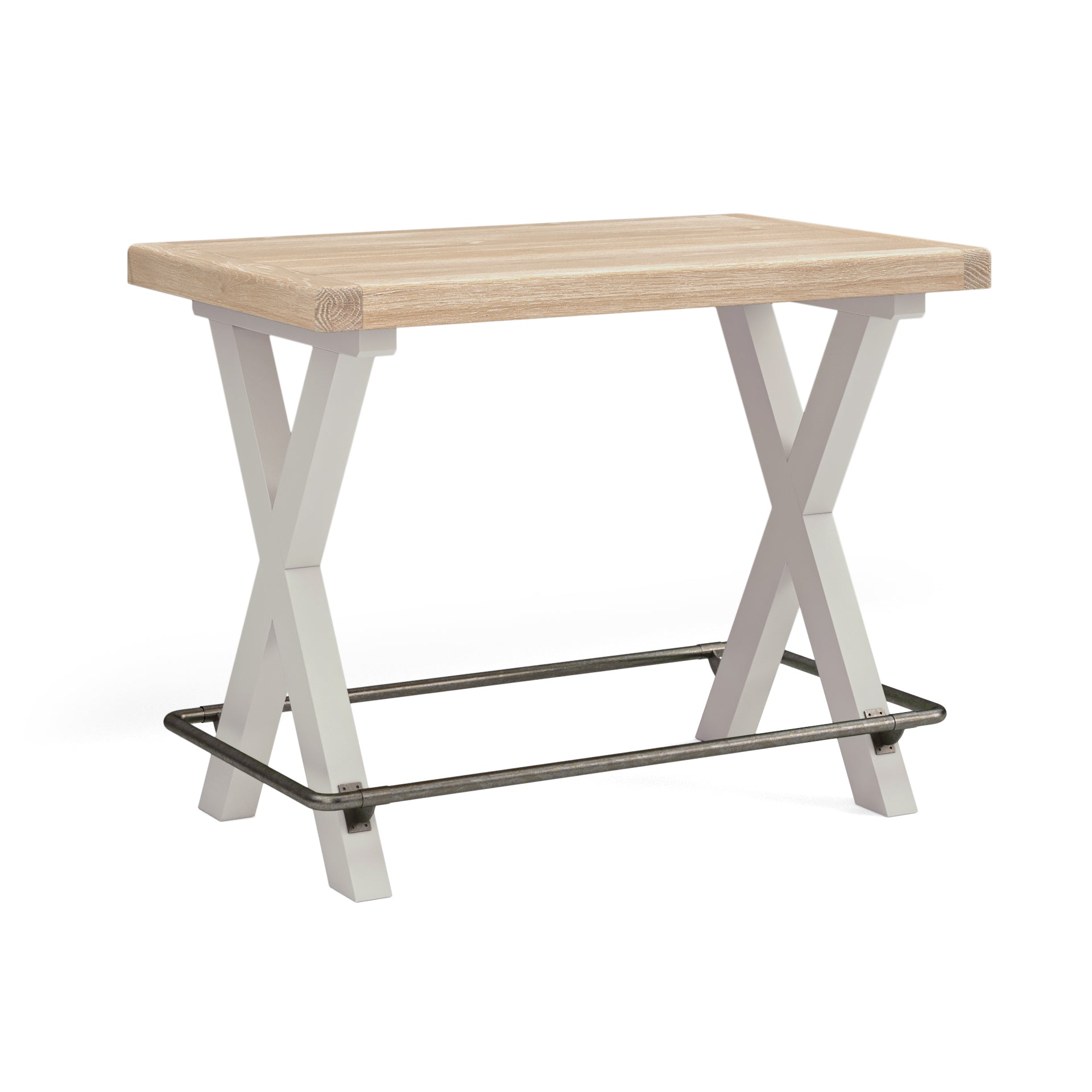 Hartwell Stone Grey Wood 130cm Bar Table