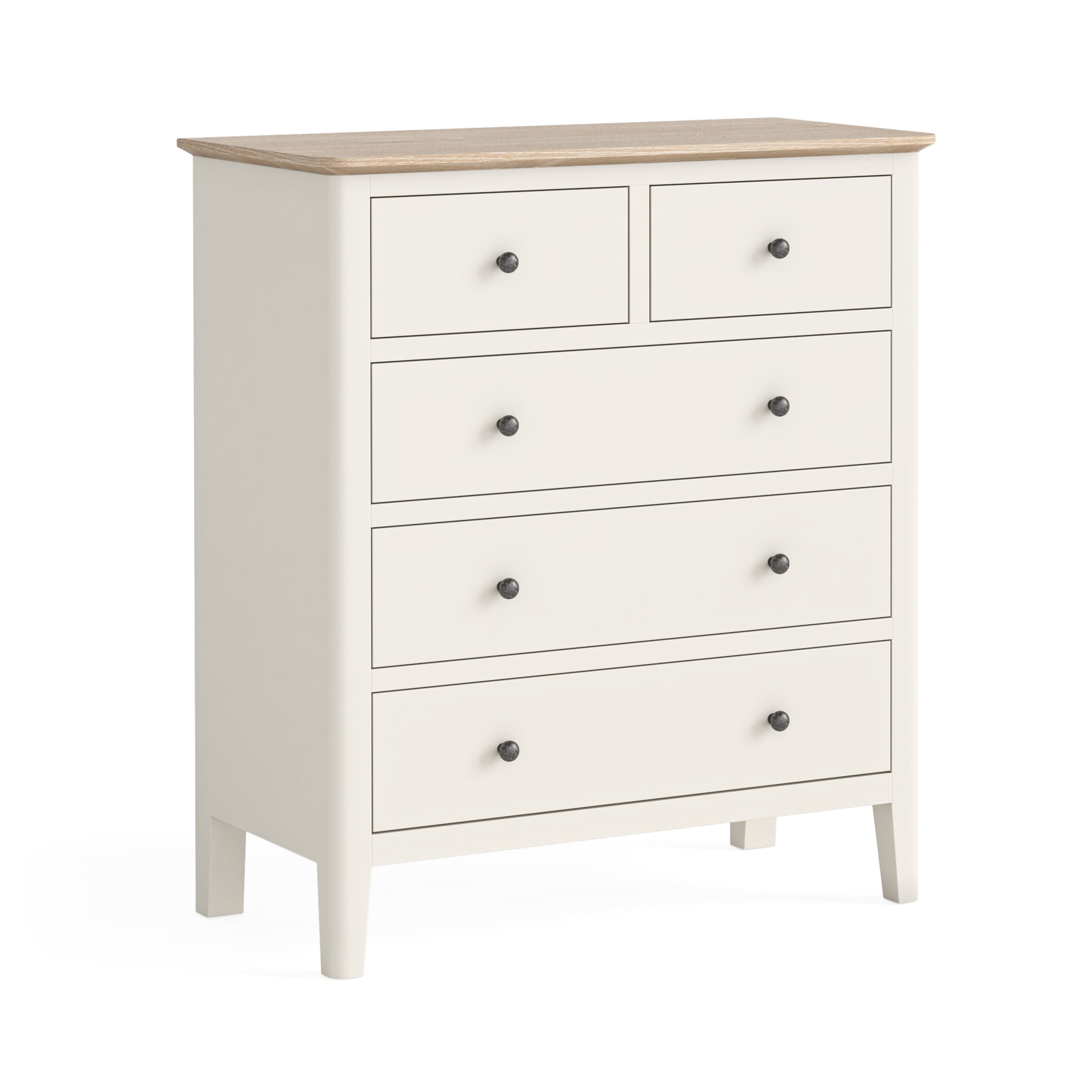 Marlow Coconut Milk 5 Drawer Chest (2 over 3)
