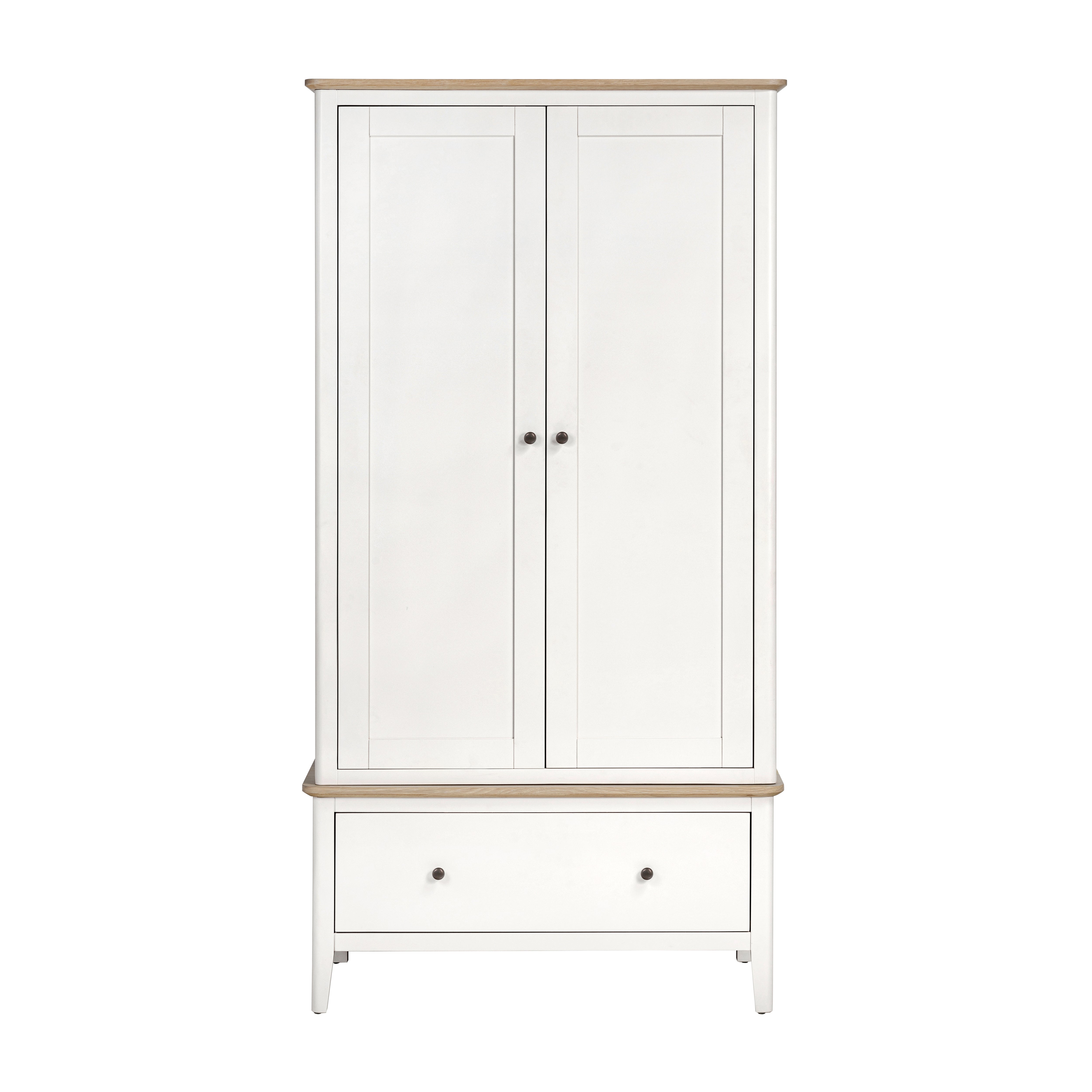 Marlow Coconut Milk 2 Door Wardrobe