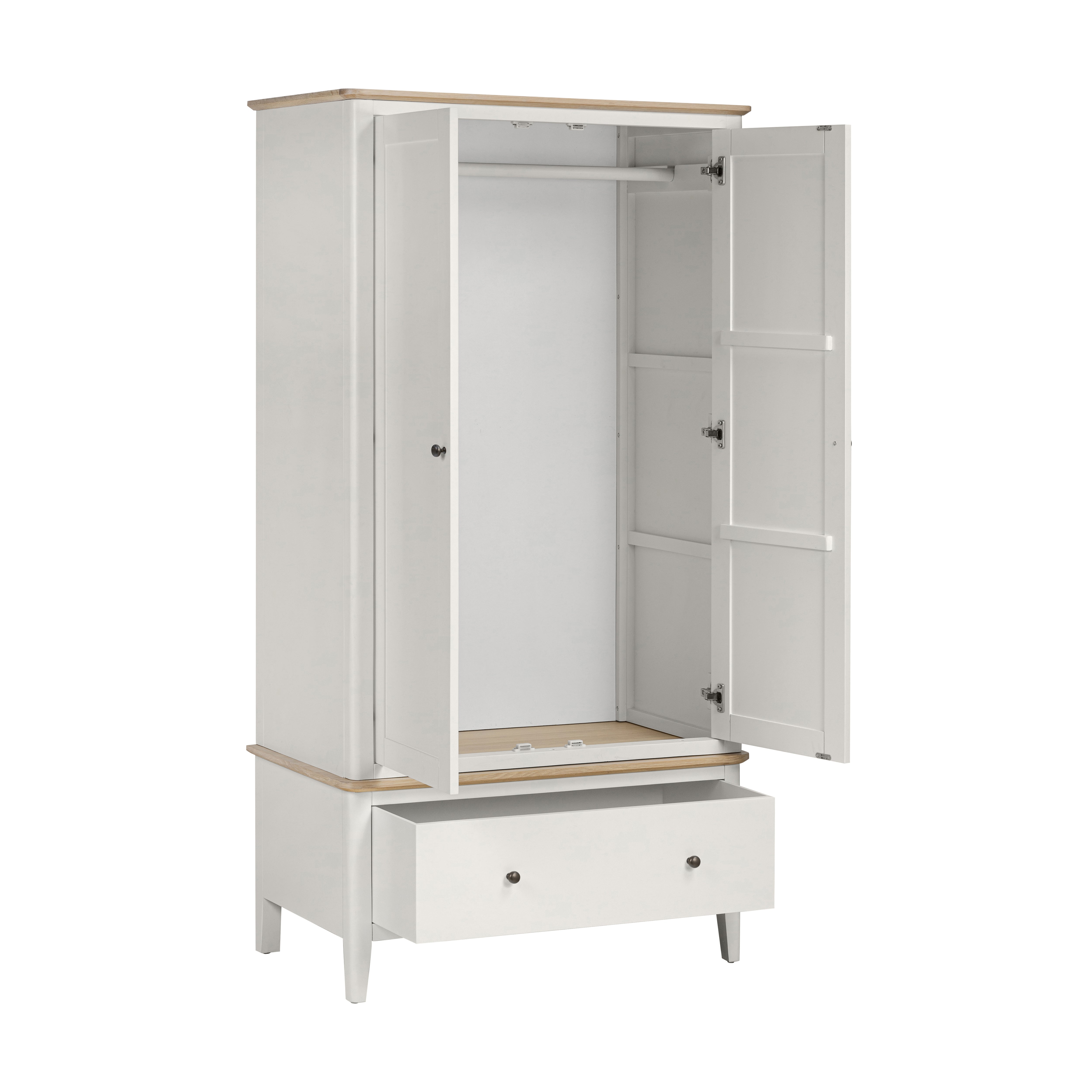 Marlow Coconut Milk 2 Door Wardrobe