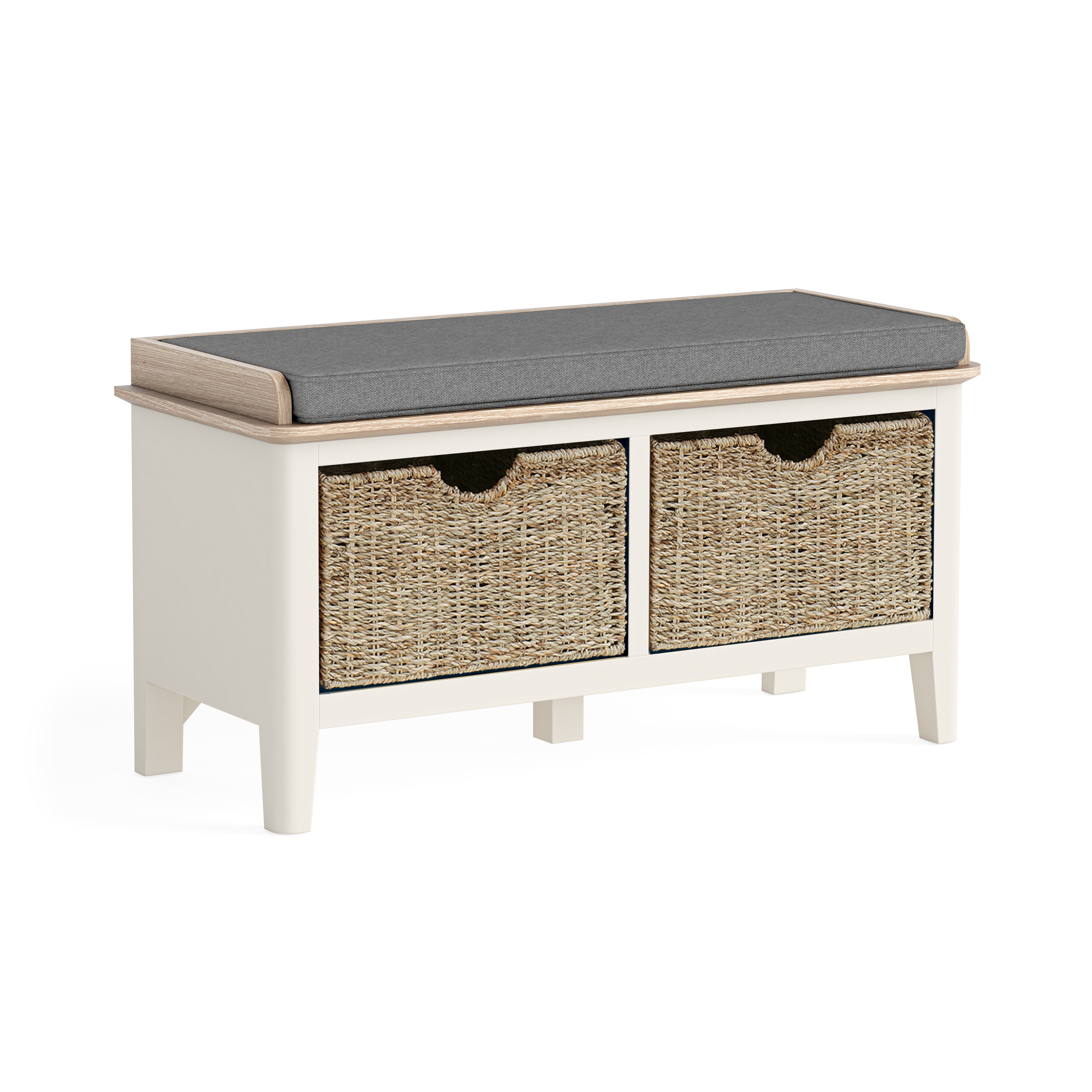 Marlow Coconut Milk Storage Bench