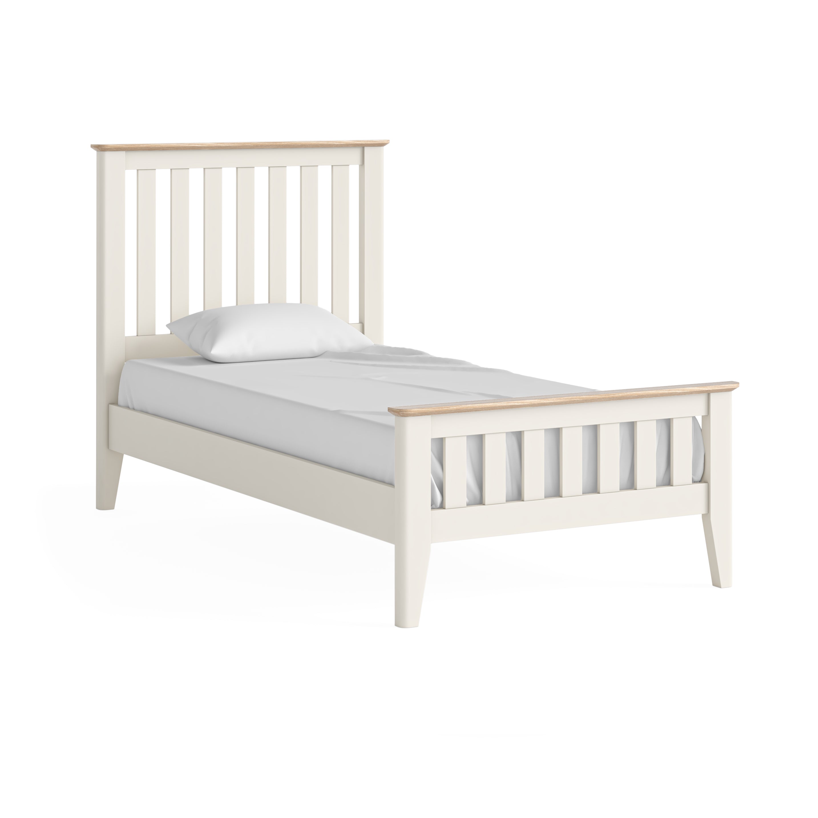 Marlow Coconut Milk Single Slatted Bed