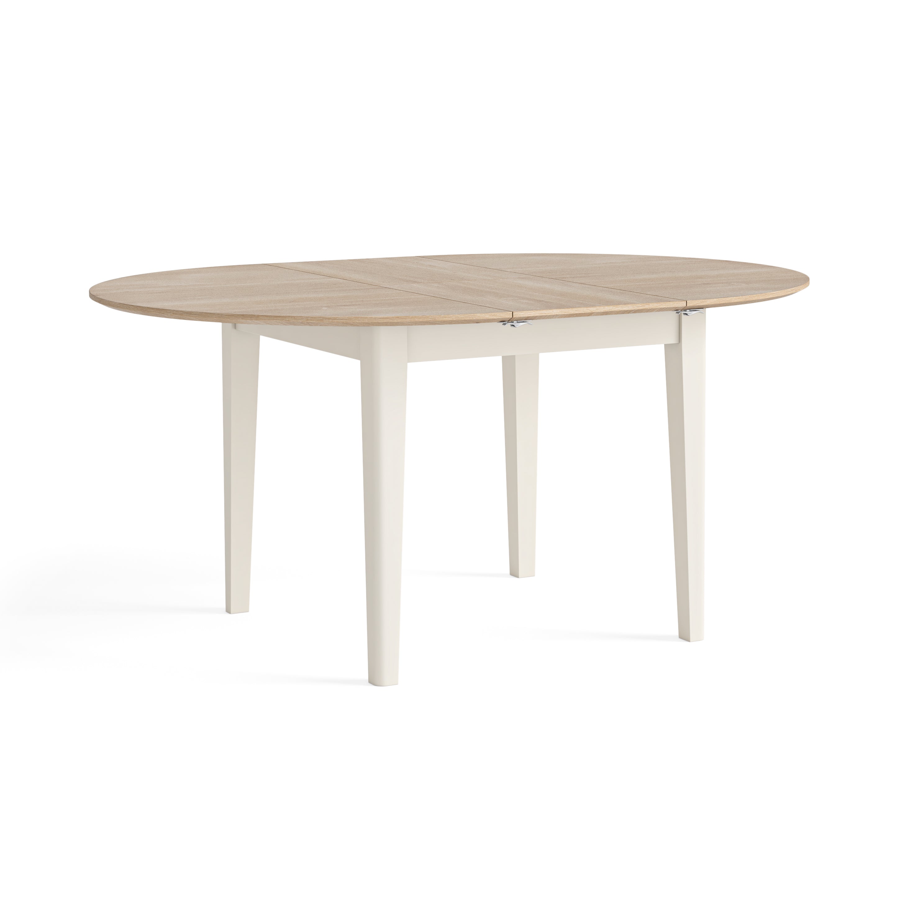 Marlow Coconut Milk Round Extending Dining Table 120/155cm