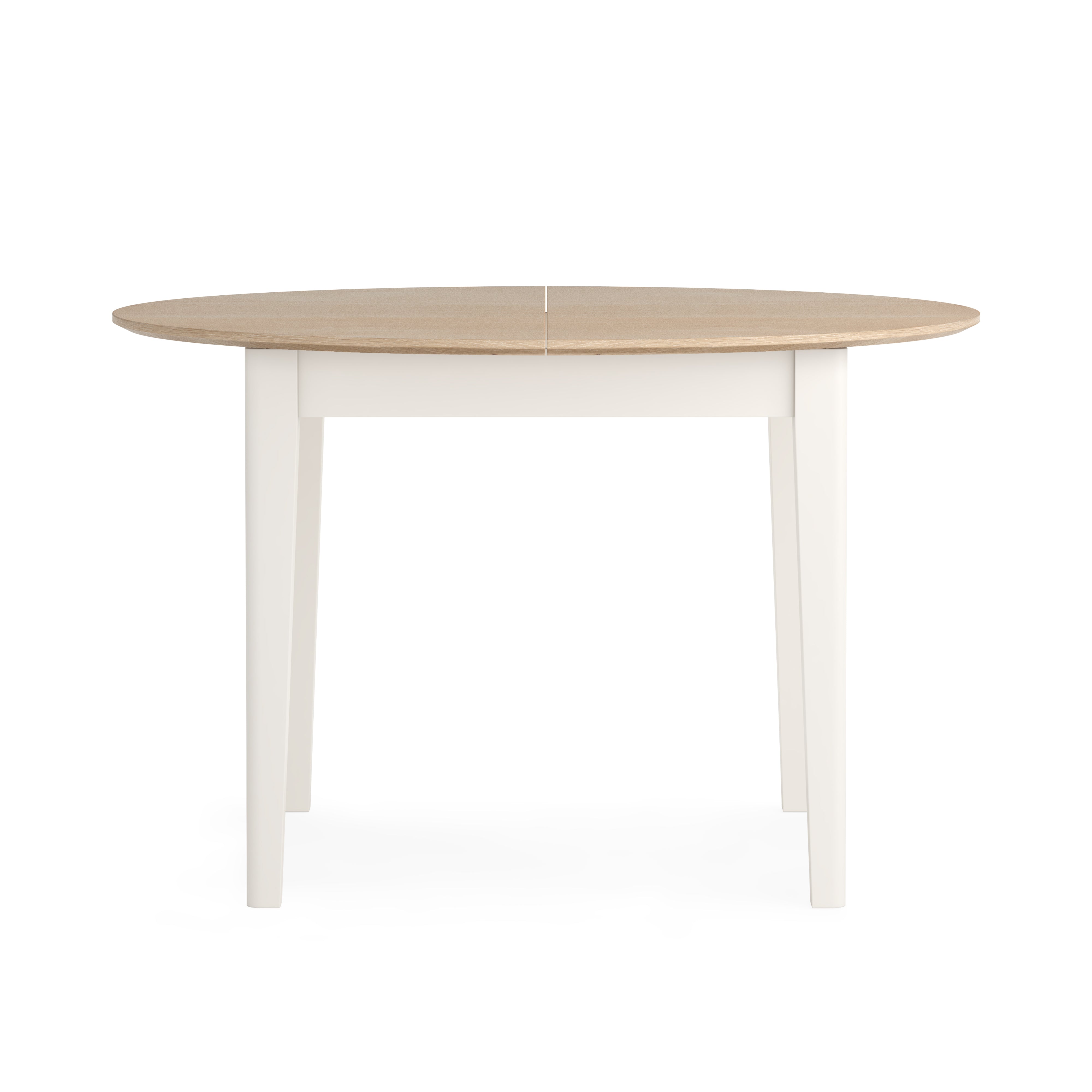 Marlow Coconut Milk Round Extending Dining Table 120/155cm