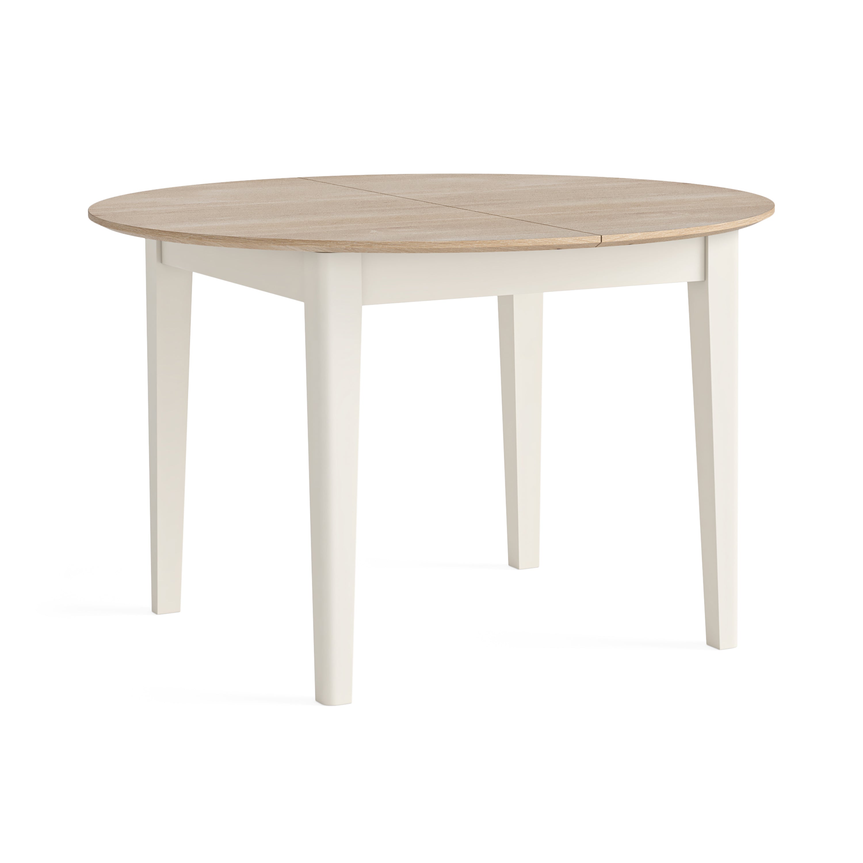 Marlow Coconut Milk Round Extending Dining Table 120/155cm