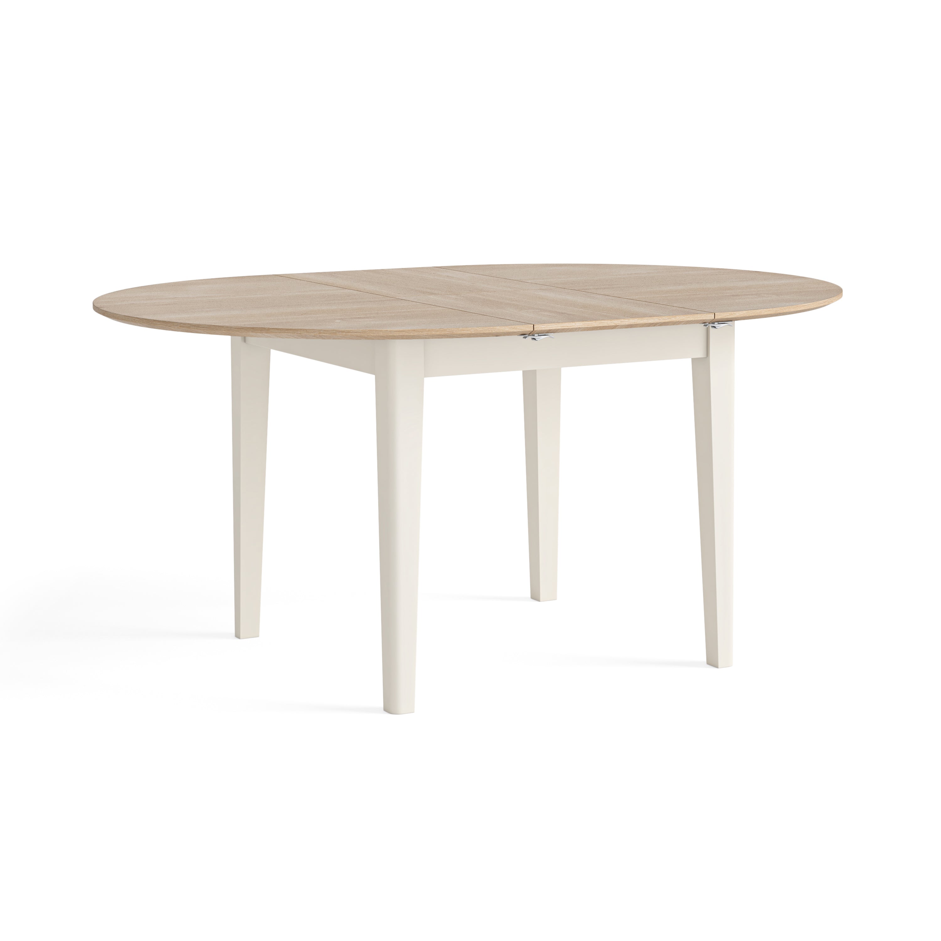 Marlow Coconut Milk Round Extending Dining Table 120/155cm
