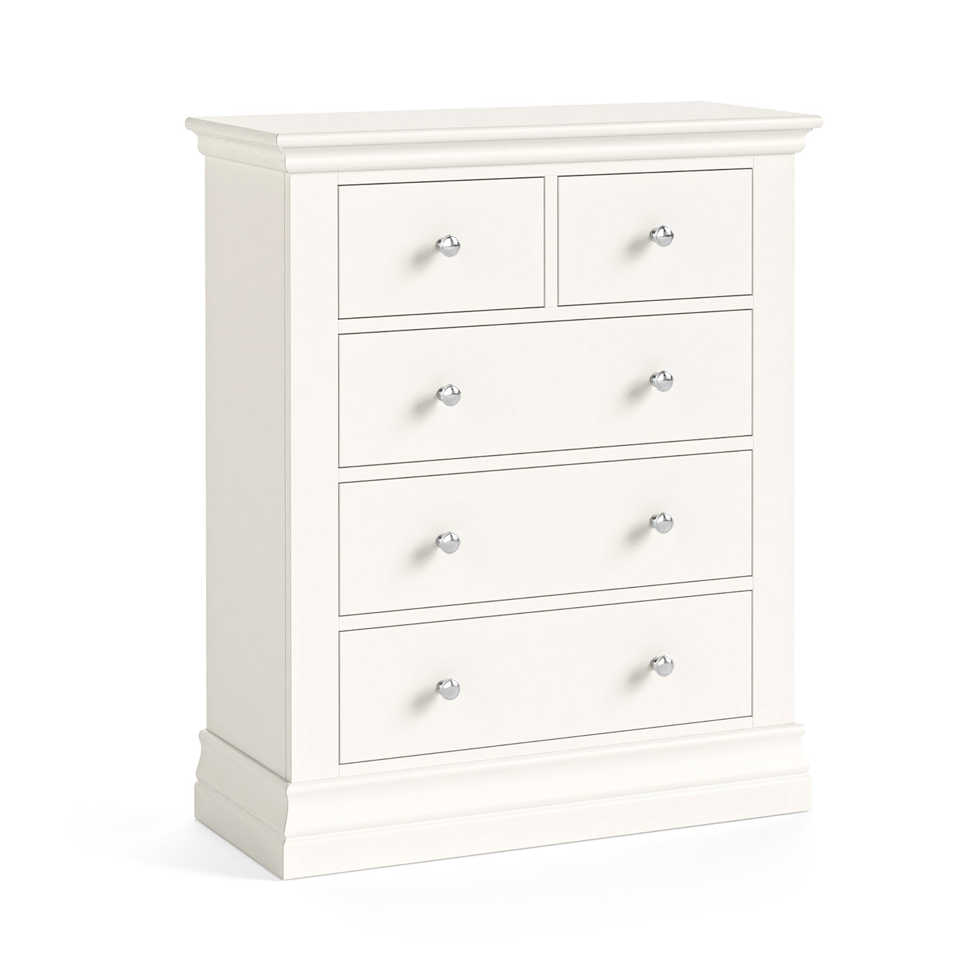 Burgundy Coconut Milk 5 Drawer Chest (2 over 3)