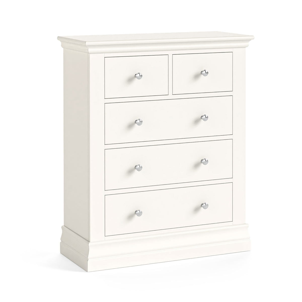 Burgundy Coconut Milk 5 Drawer Chest (2 over 3)
