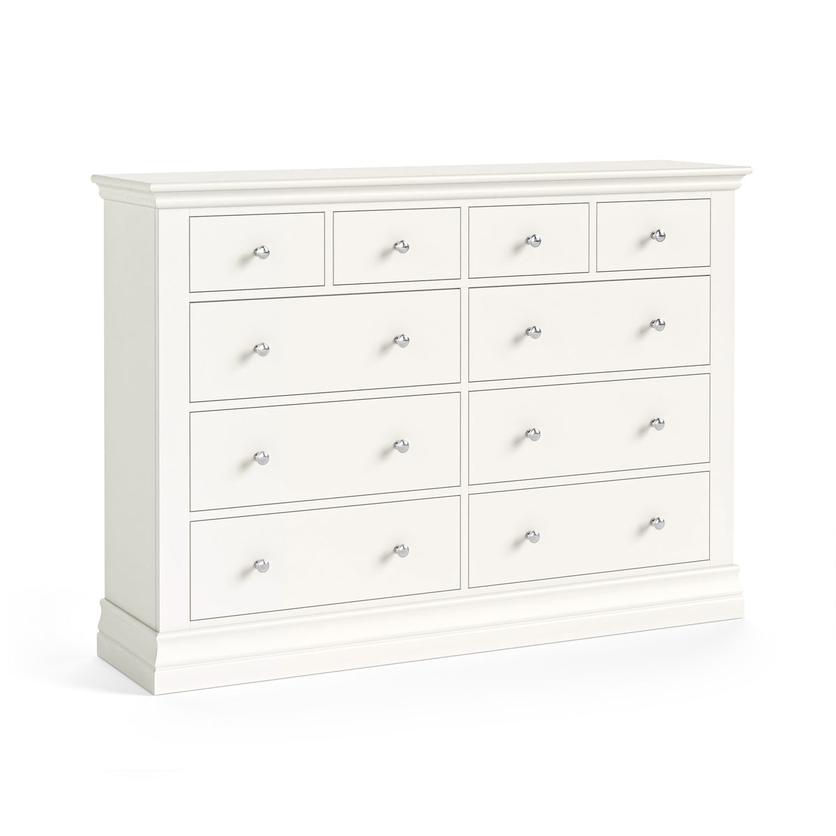 Burgundy Coconut Milk 10 Drawer Chest (4 over 6)