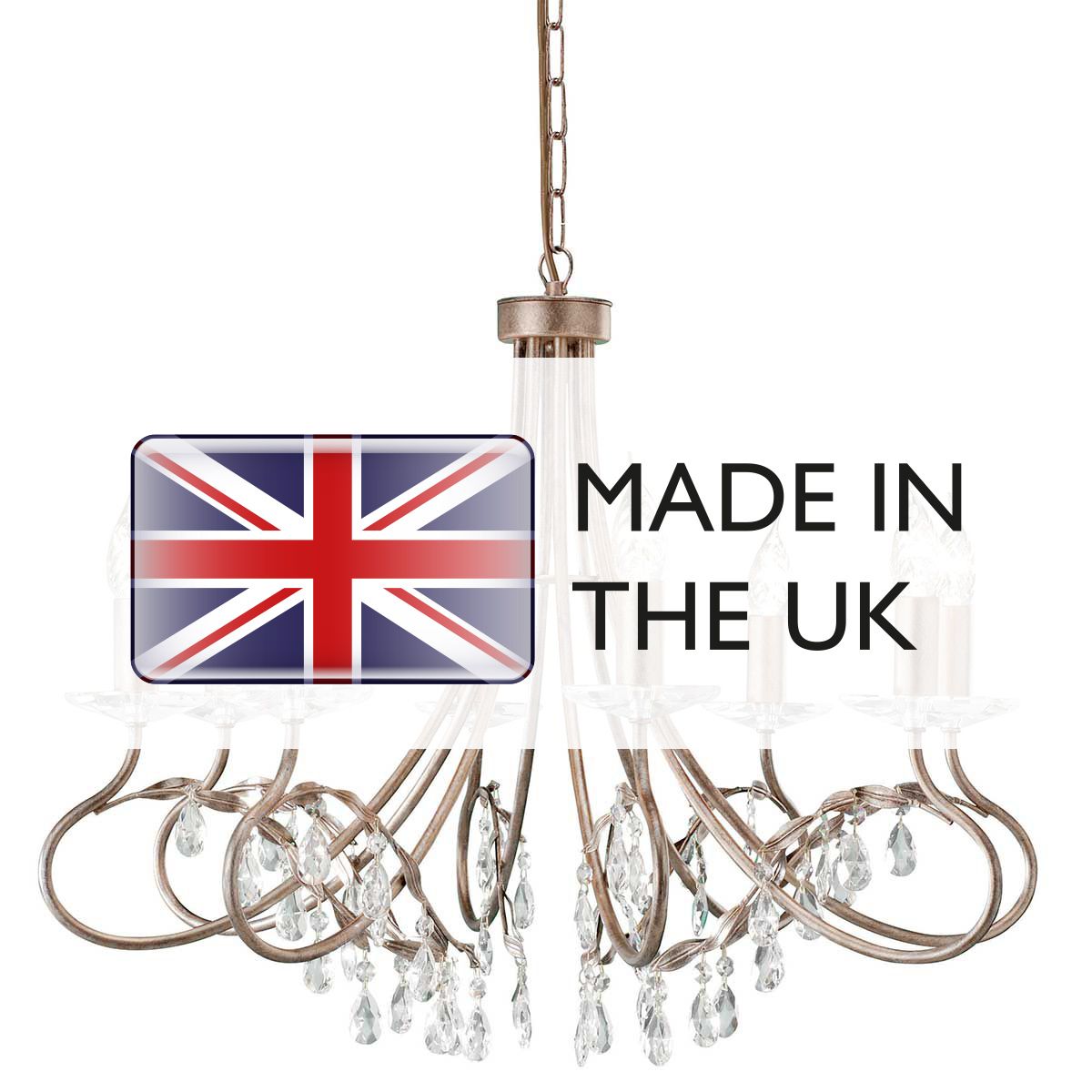 Delphine 18 Light Chandelier - Silver & Gold