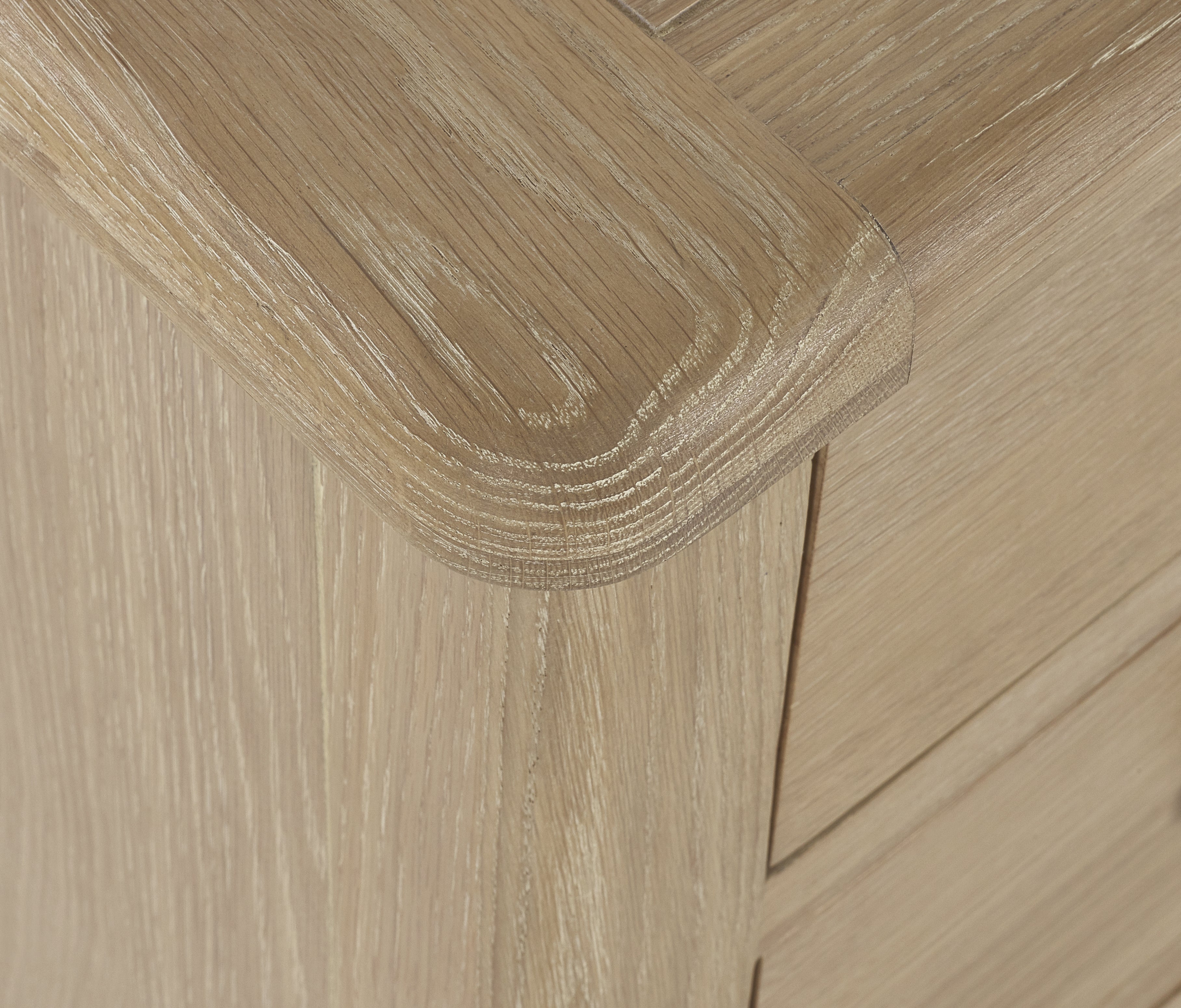 Cayden Limed Oak Wood Chest of Drawers | 5 Drawers