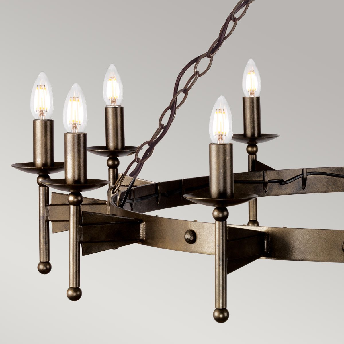 Kensington 1Double Chandelier - Bronze