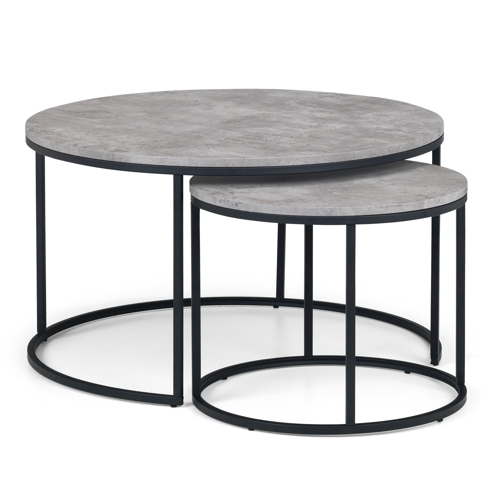 Lerwick Concrete Round Nesting Coffee Table