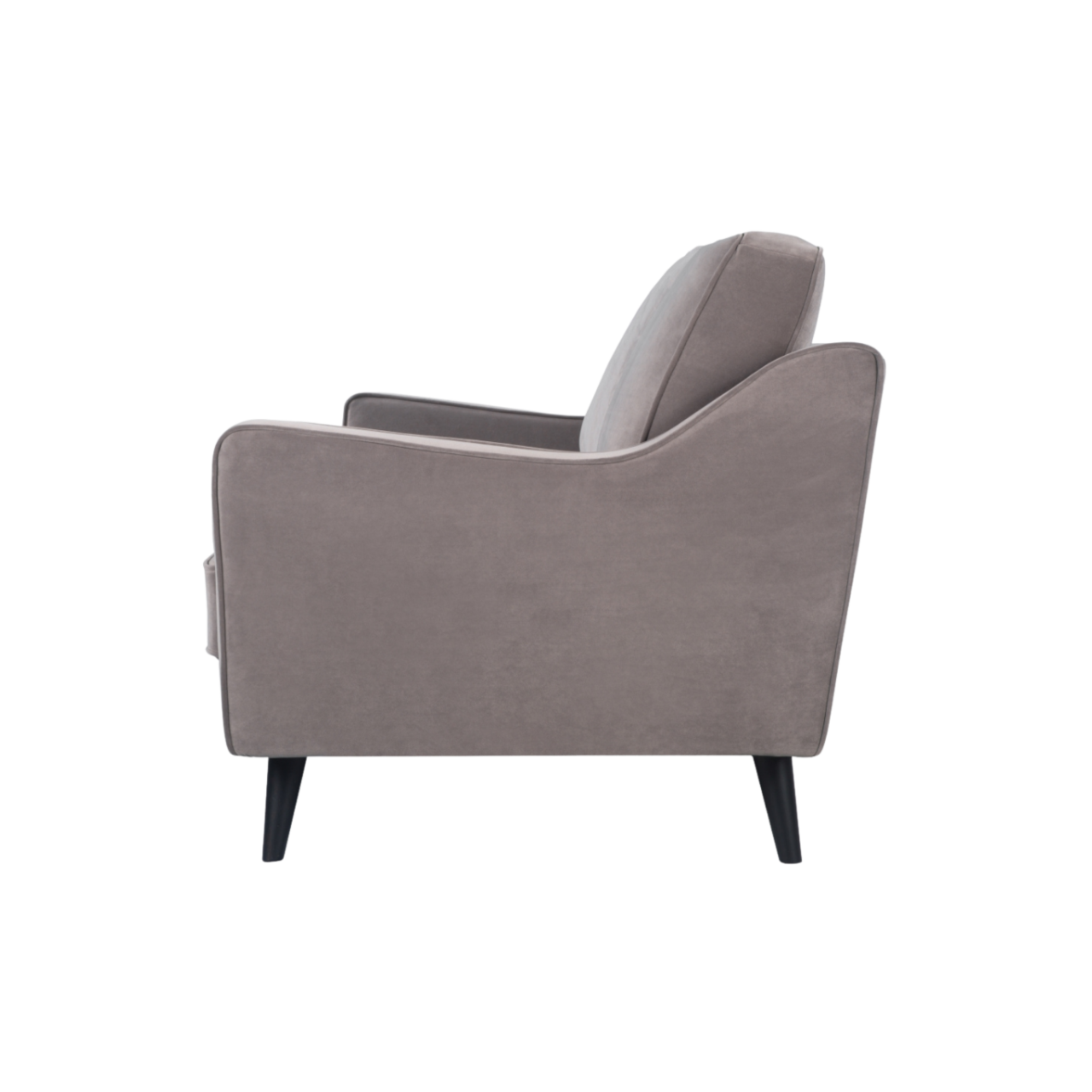 Daffy Stone Grey Velvet Sofa | 2-3 Seater