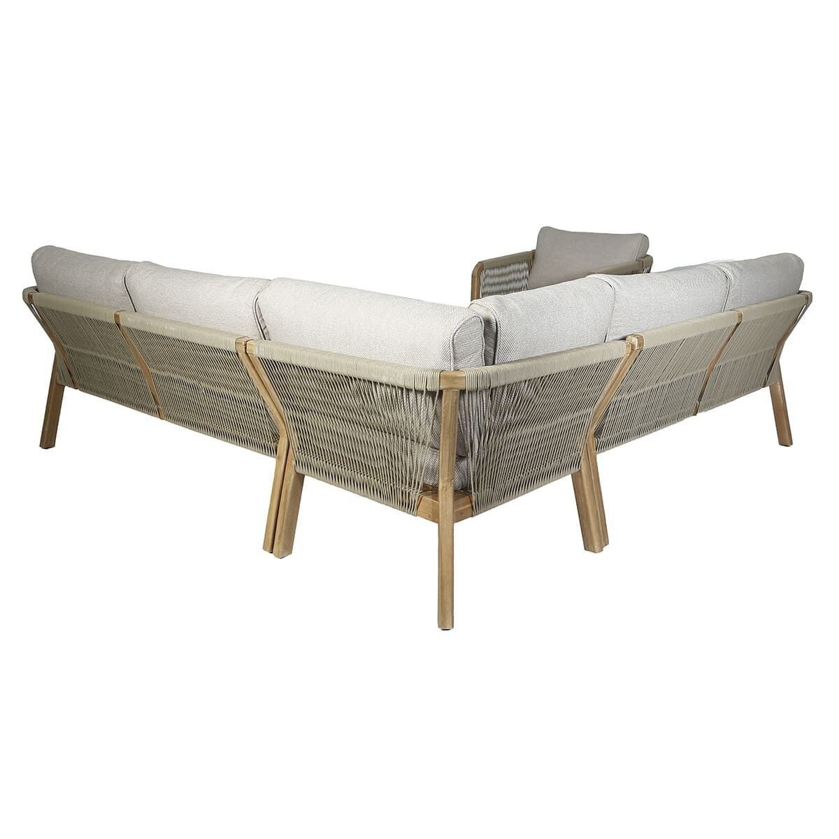 New Martinique Corner Sofa Set & Armchair - Light Brown
